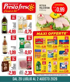 Anteprima del volantino Presto Fresco volantino valido a partire dal 20/07/2026