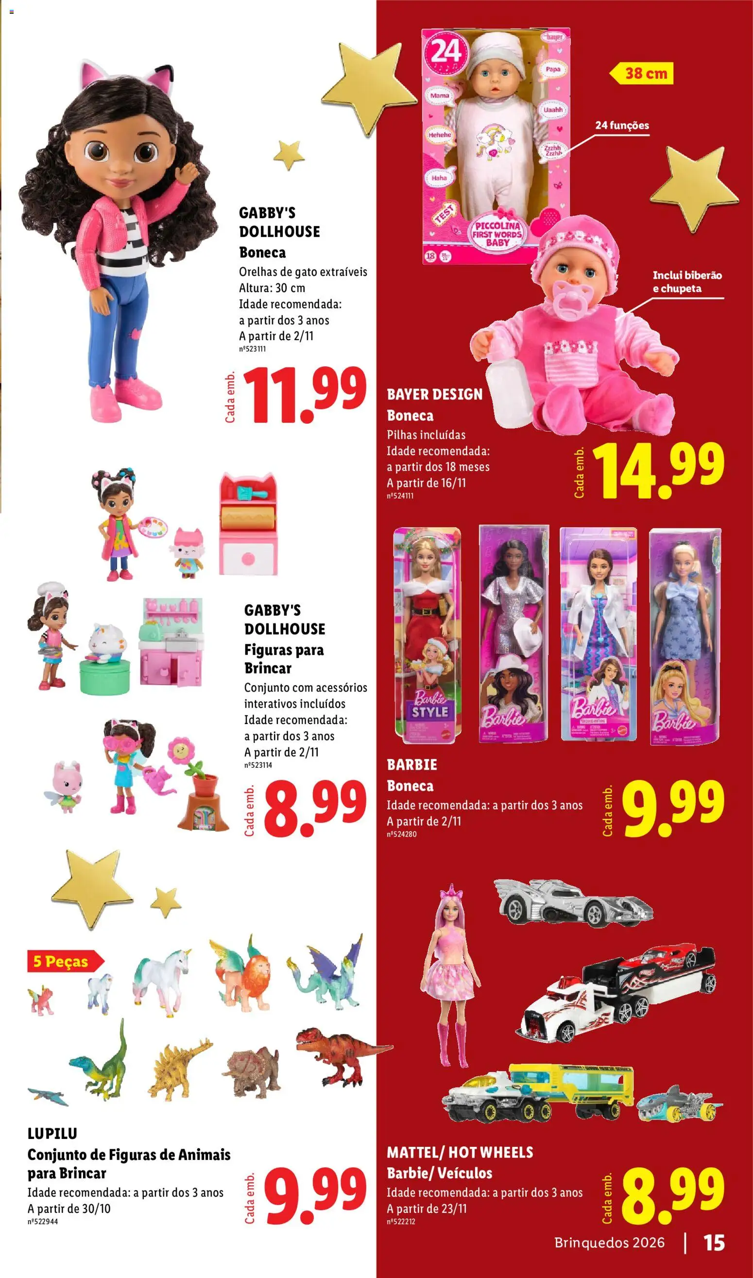 Lidl Folheto Especial Brinquedos │ válido de 26/10/2026 | Página: 15 | Produtos: Biberão, Pilhas, Papa, Chupeta