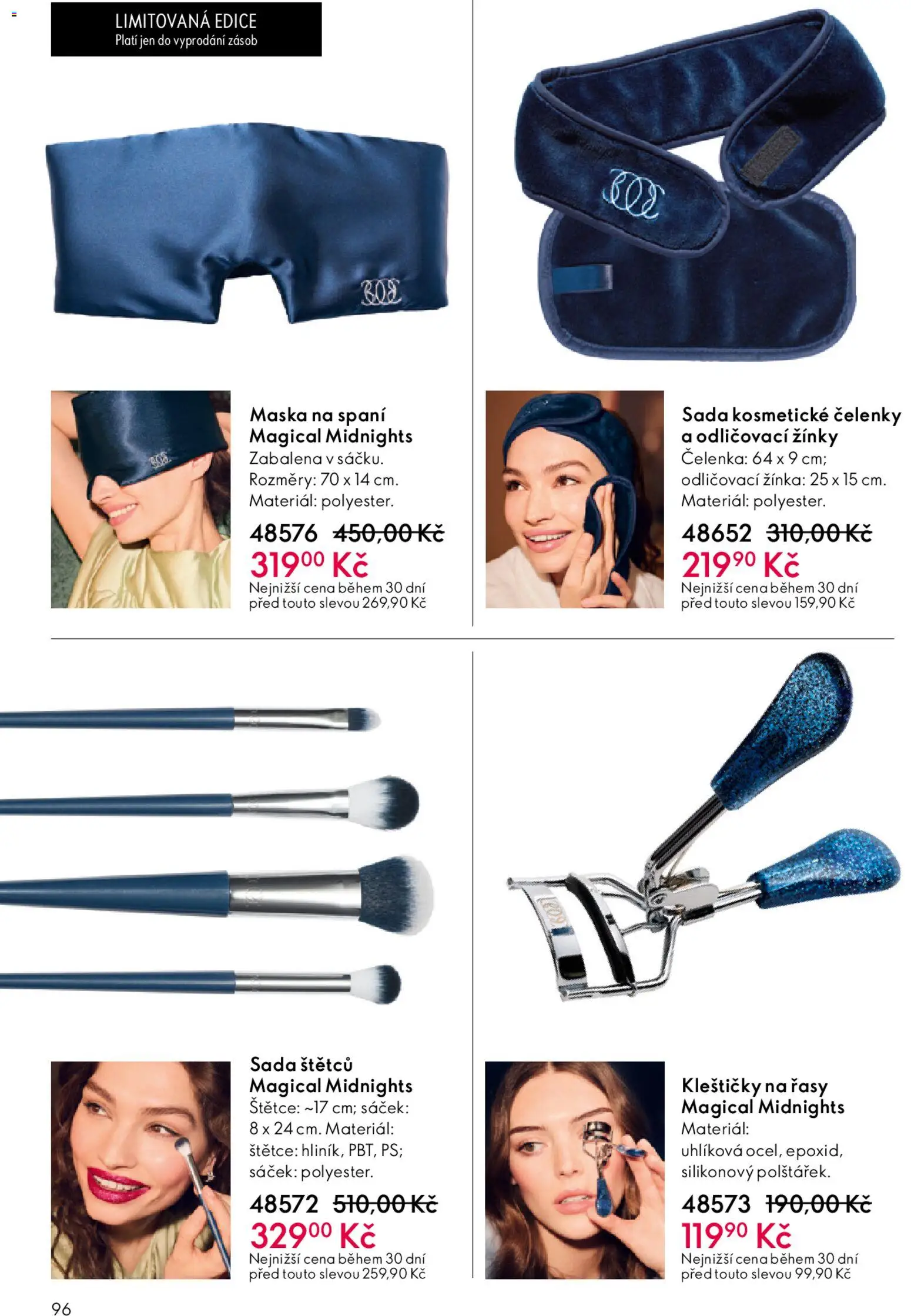 Oriflame katalog č. 05/2026 od 25.03.2026 | Strana: 96 | Produkty: Čelenka, Žínka, Maska, Sáček