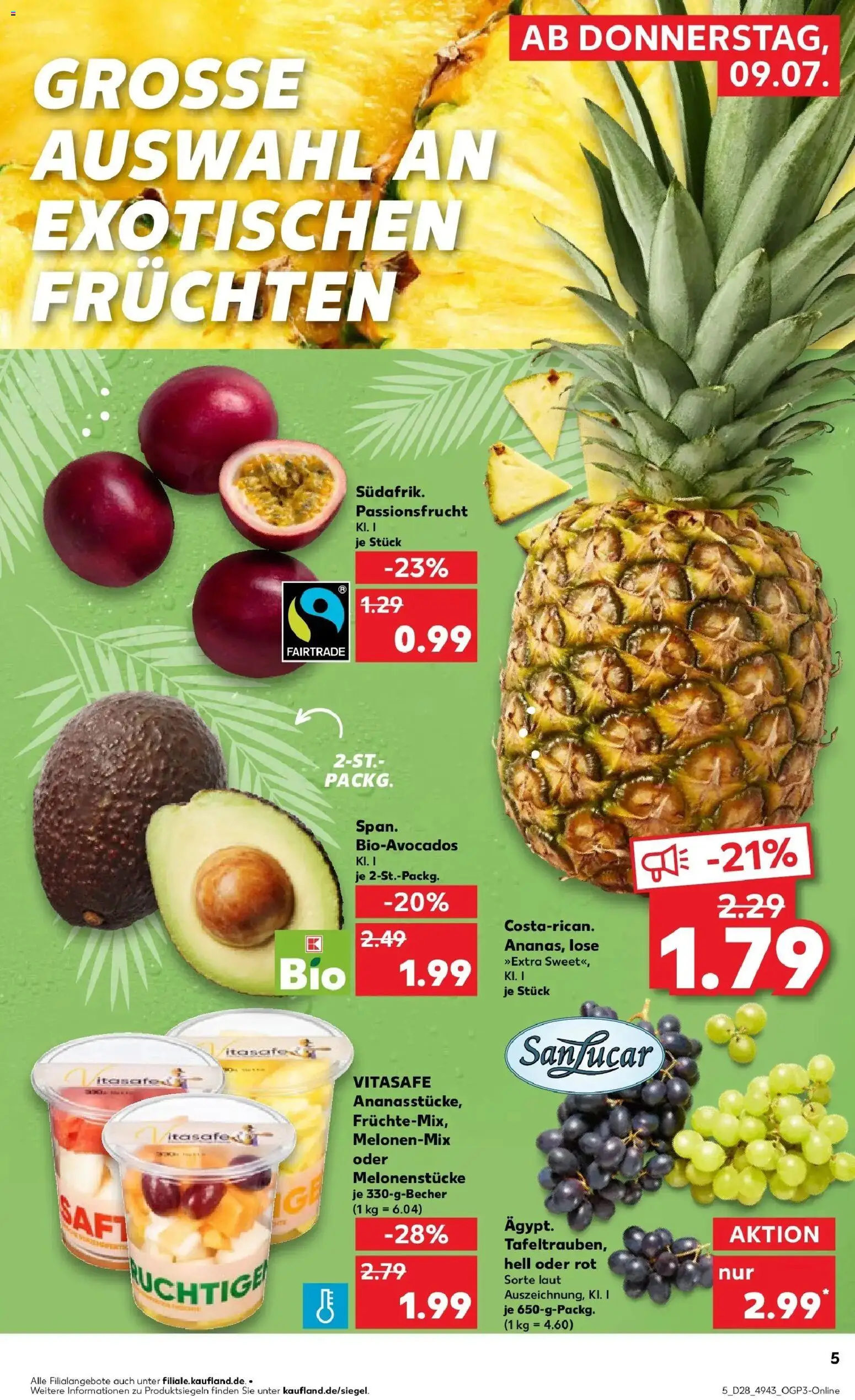 Kaufland Prospekt Pfullingen – gültig ab 09.07.2026 | Seite: 5 | Produkte: Saft