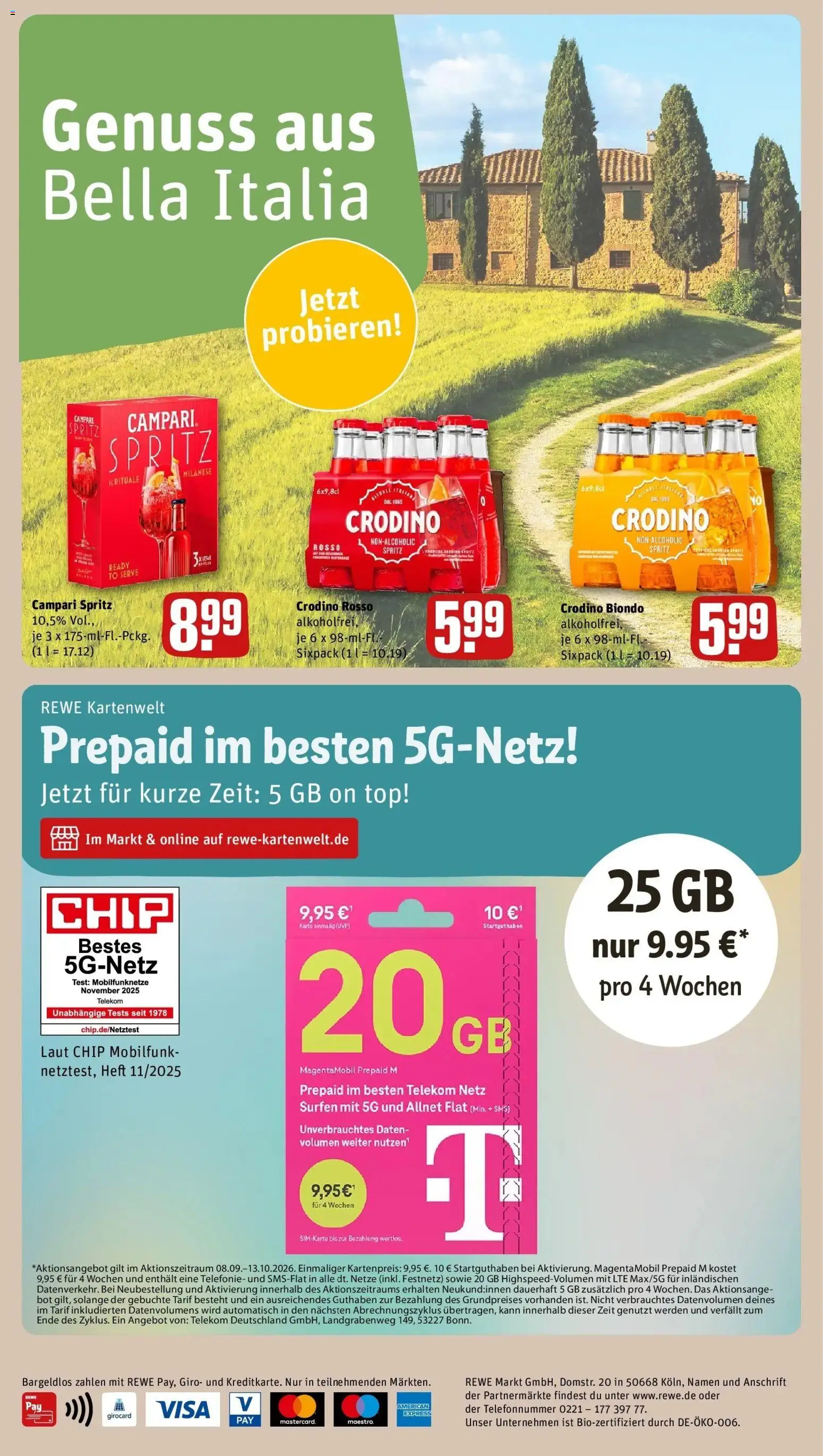 REWE Prospekt ab 21.09.2026 zum Blättern » Angebote | Seite: 28 | Produkte: Top, Campari