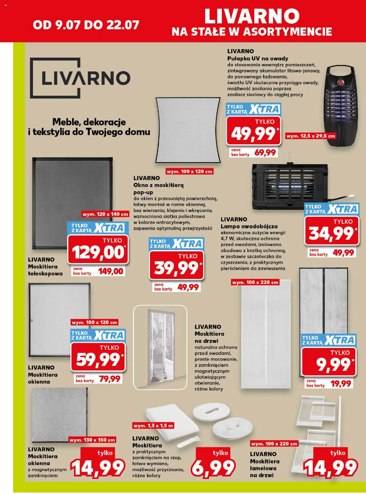 Kaufland Polsko leták - Złap okazje od 09.07.2026 | Strana: 14 | Produkty: Karty, Lampa