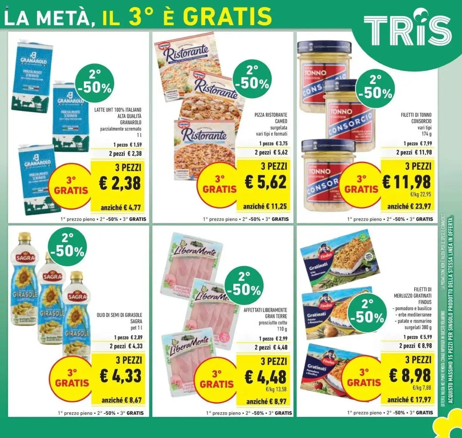 Volantino Conad del 08.04.2026 | Pagina: 3 | Prodotti: Rosmarino, Merluzzo, Latte, Tonno