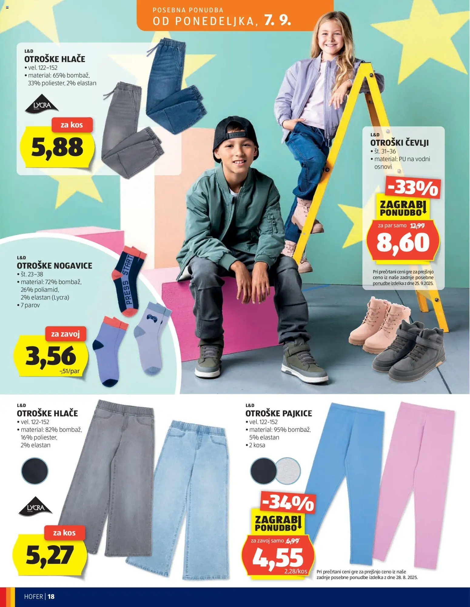 Hofer SI katalog | vrijedi od 02.09.2026 | Stranica: 18 | Proizvodi: Zavoj, Hlače