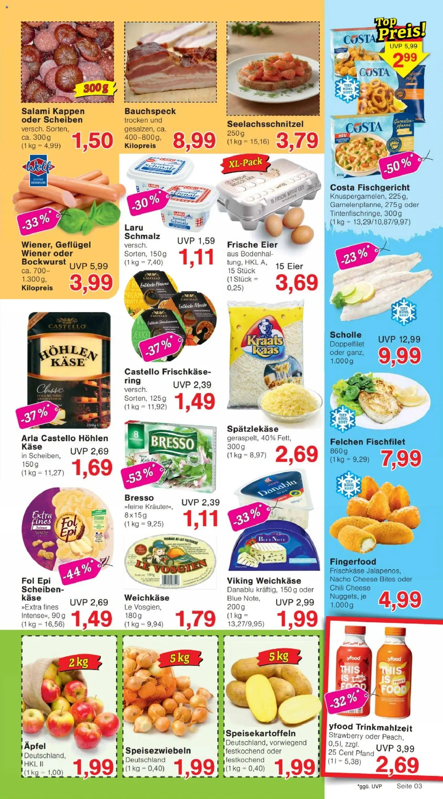 Jawoll Prospekt – gültig ab 27.04.2026 | Seite: 3 | Produkte: Käse, Eier, Bresso, Frischkase