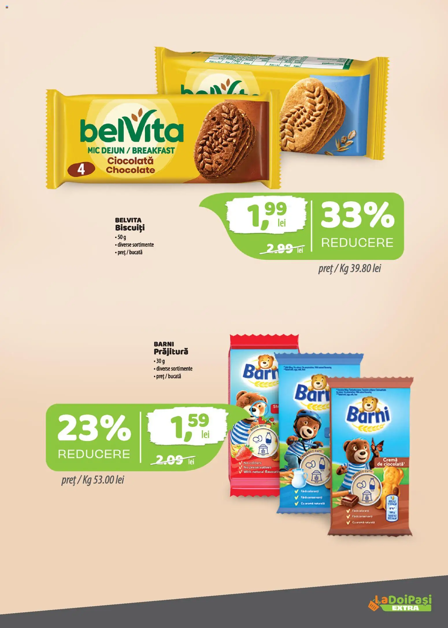 Noul catalog LaDoiPași – valabil de la 16.08.2026 | Pagină: 7 | Produse: Prăjitură, Cremă, Ciocolată, Biscuiți