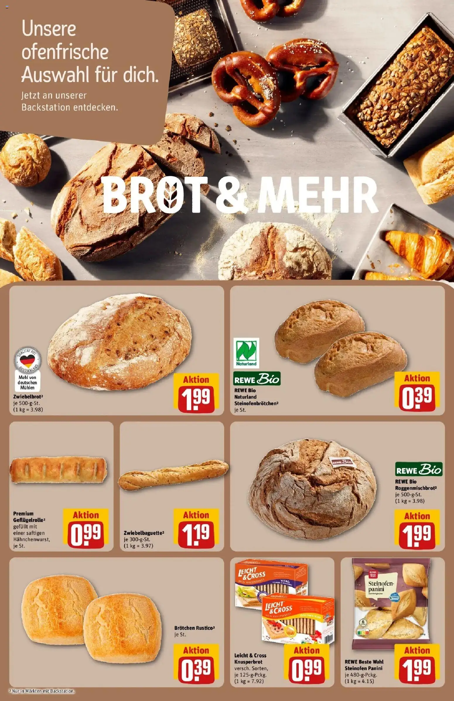 REWE Prospekt ab 17.08.2026 zum Blättern » Angebote | Seite: 14 | Produkte: Mehl, Ofenfrische, Brot
