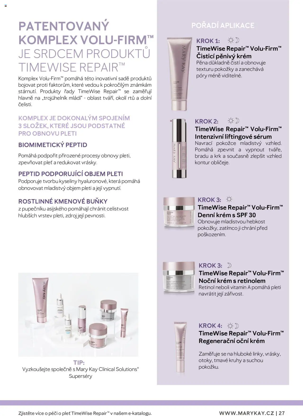 Mary Kay katalog - Průvodce péčí o pleť od 22.02.2025 | Strana: 27 | Produkty: Sérum, Krém, Pěna