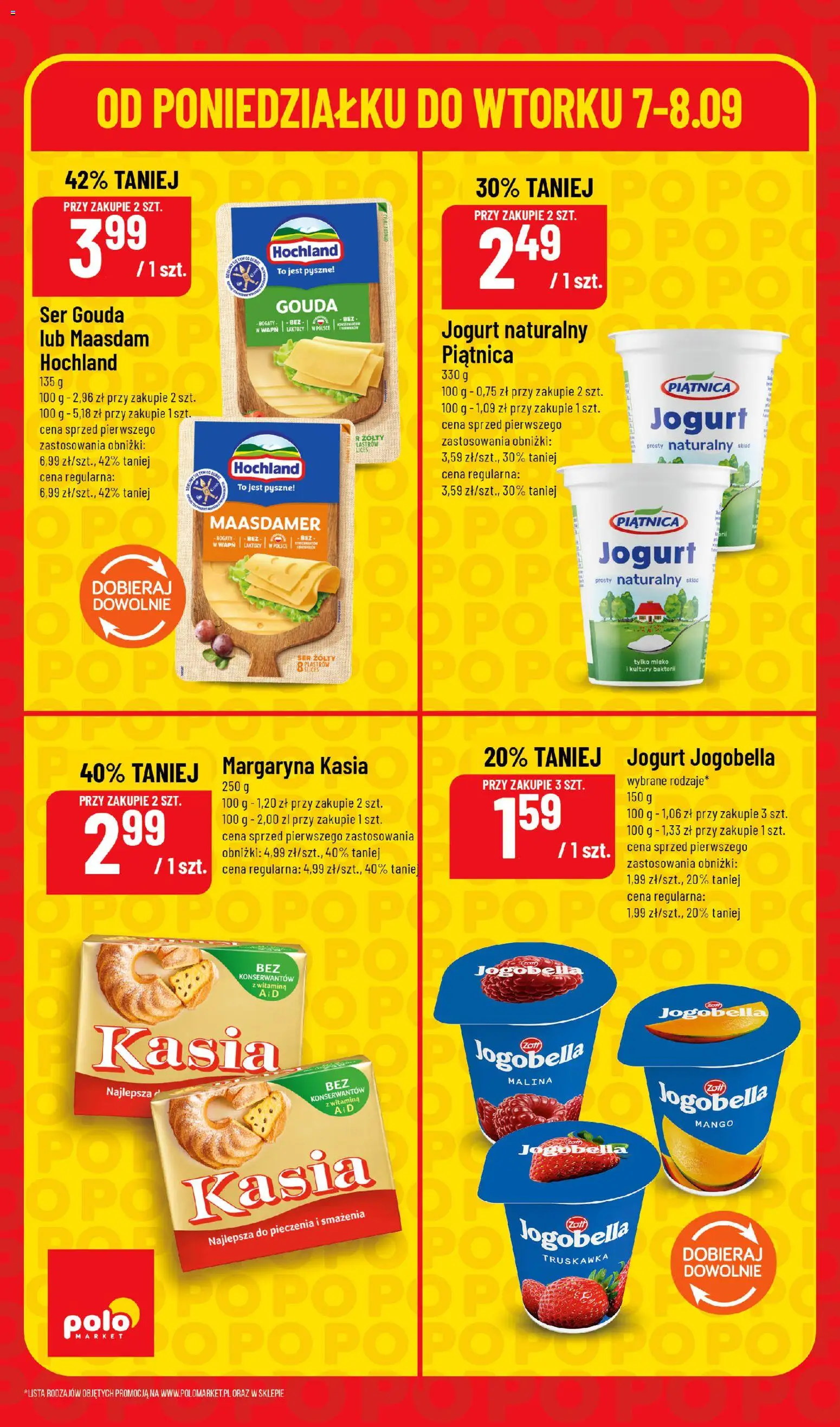 Nowa POLOmarket gazetka od jutra 07.09.2026 | Strona: 4 | Produkty: Mango, Piątnica, Margaryna, Jogurt