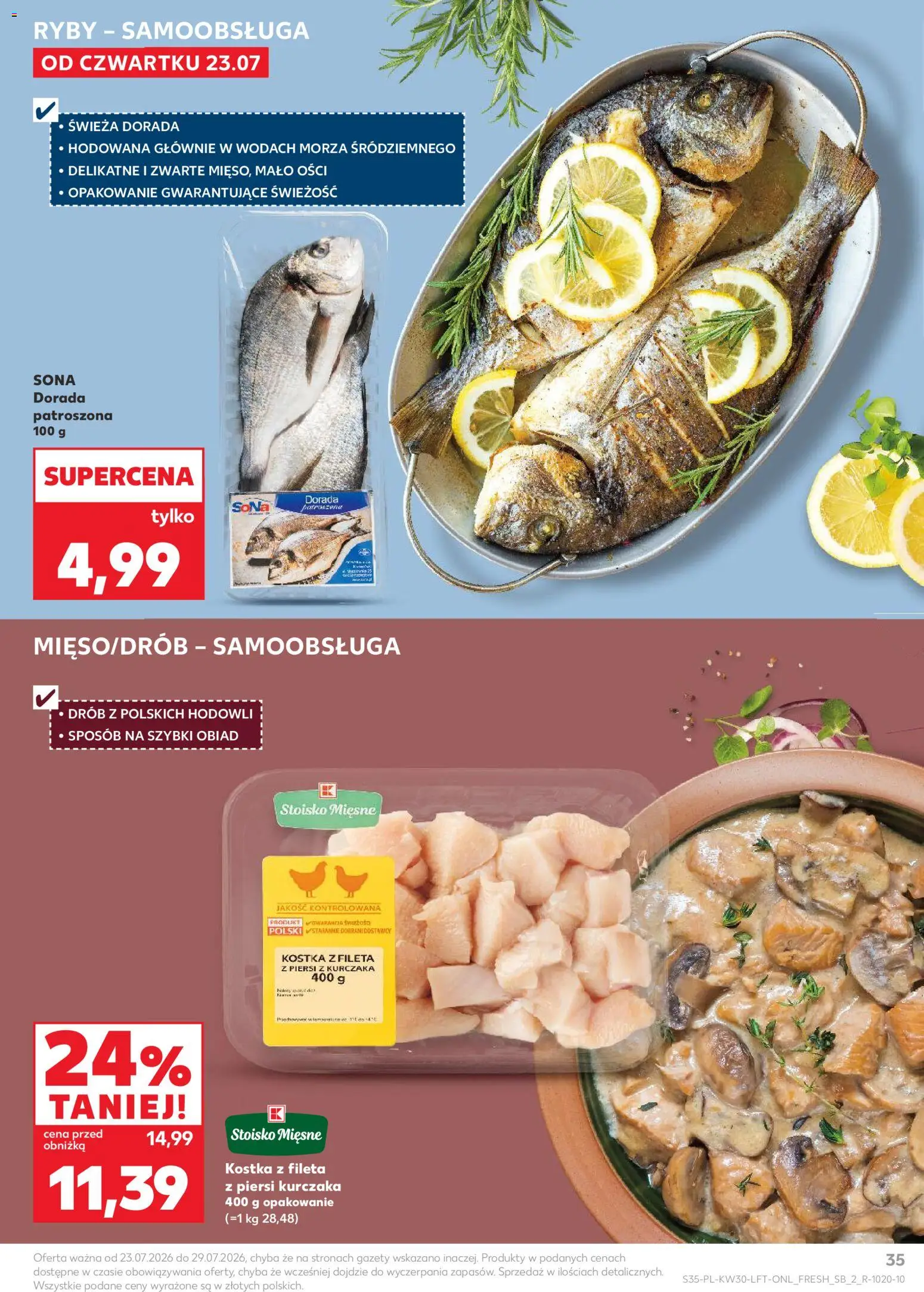 Kaufland Polsko leták od 23.07.2026 | Strana: 35 | Produkty: Ryby