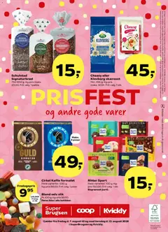 Bland selv slik, Pr. 100 g. Kg-pris 99,50. Føres ikke i alle butikker. gyldig fra 07/08/2026 | Side: 61