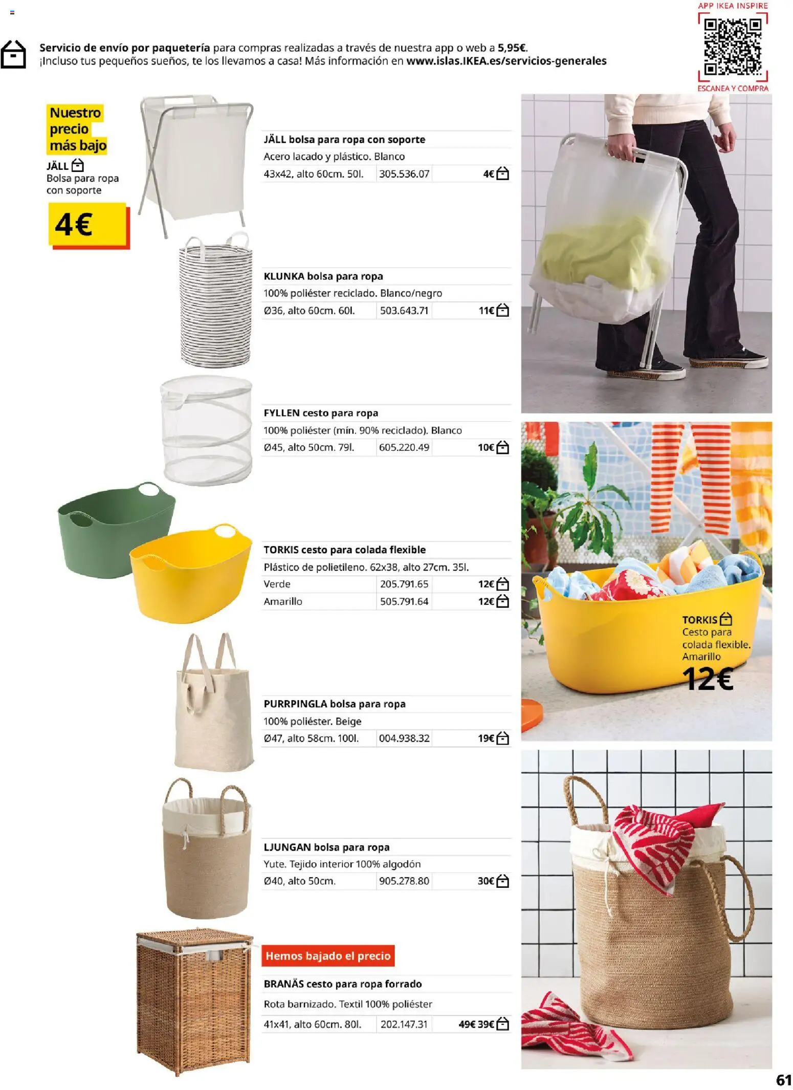 Catálogo IKEA Baños │ válido desde el 01/02/2026 | Página: 61 | Productos: Té, Ropa, Bolsa, Algodón