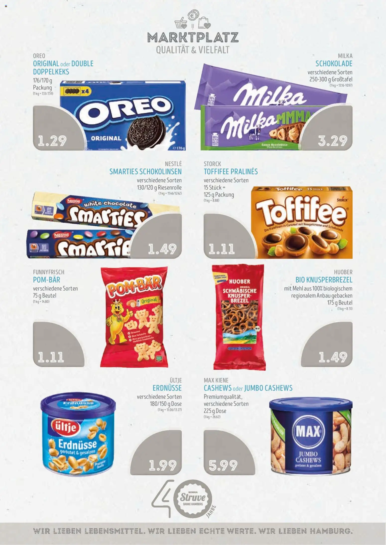 Edeka Struve Prospekt – gültig ab 17.08.2026 | Seite: 11 | Produkte: Ultje erdnusse, Mehl, Schokolade, Milka
