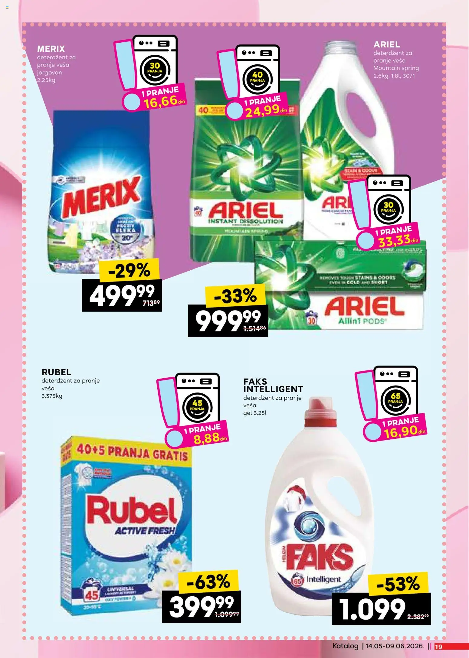 Roda katalog - važi od 14.05.2026 | Strana: 19 | Proizvode: Deterdžent, Ariel