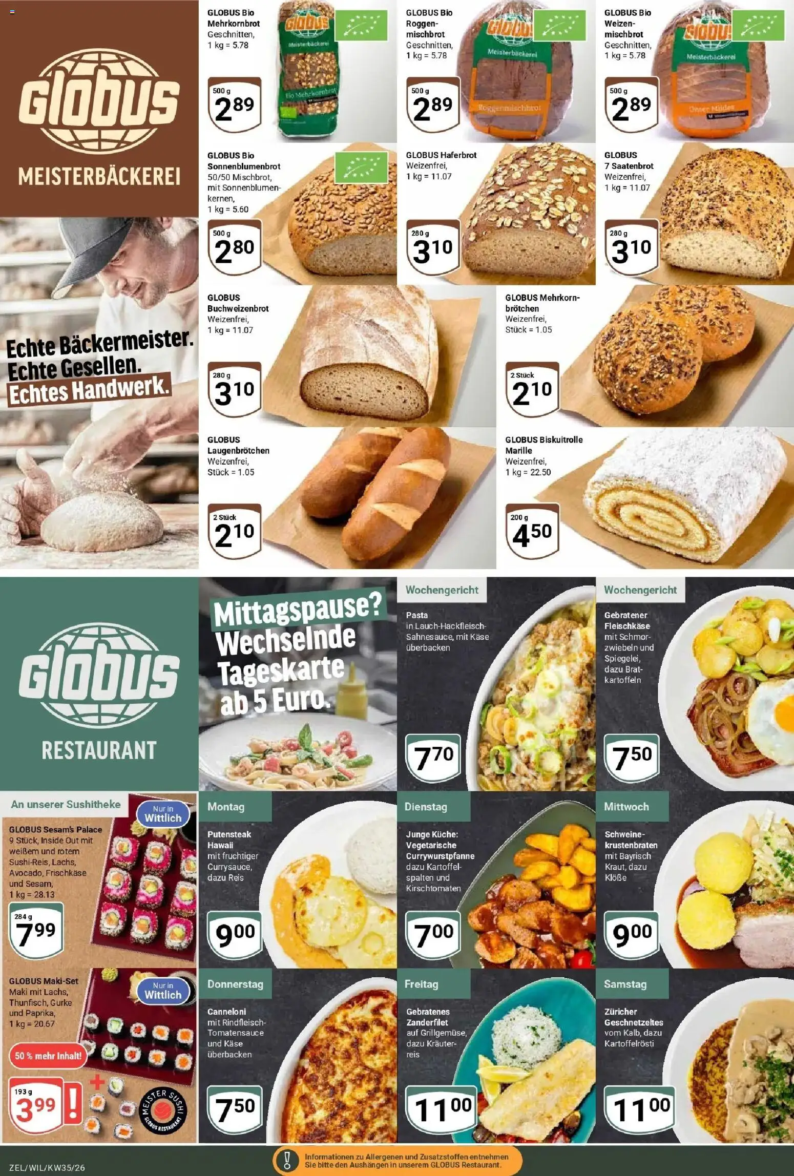 Globus Prospekt Wittlich (ab 24.08.2026) » Angebote online | Seite: 10 | Produkte: Küche, Krustenbraten, Reis, Frischkase