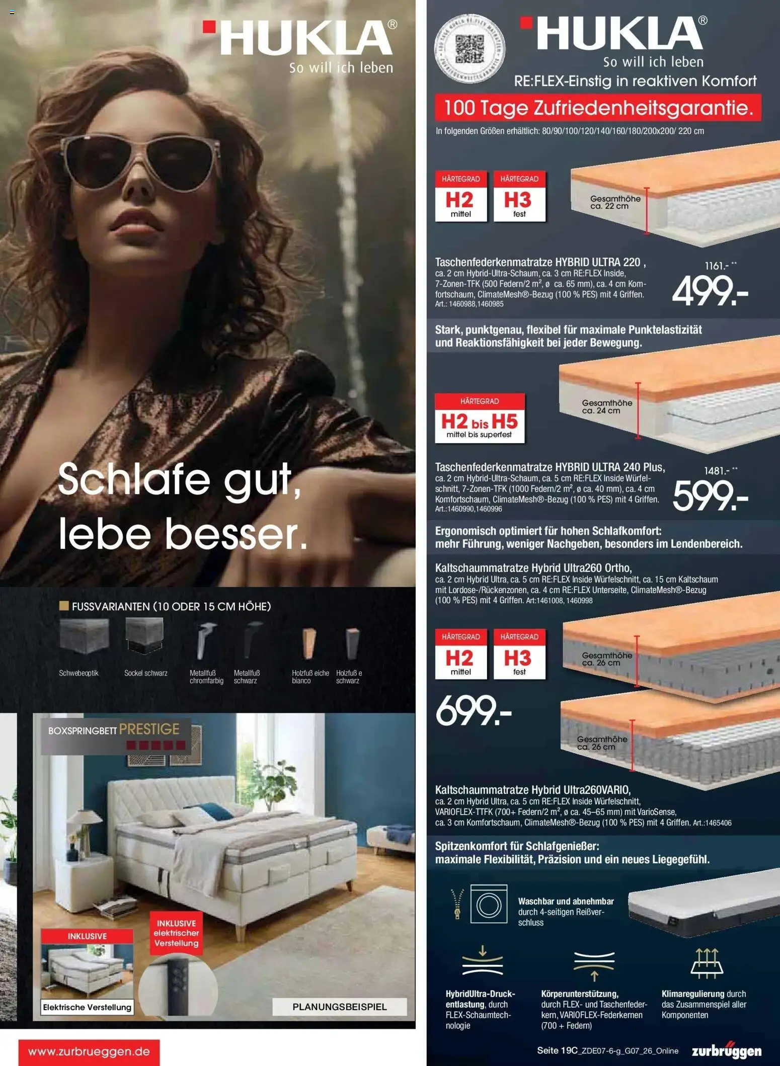 Zurbrüggen Sonderverkauf – gültig ab 09.07.2026 | Seite: 25 | Produkte: Boxspringbett