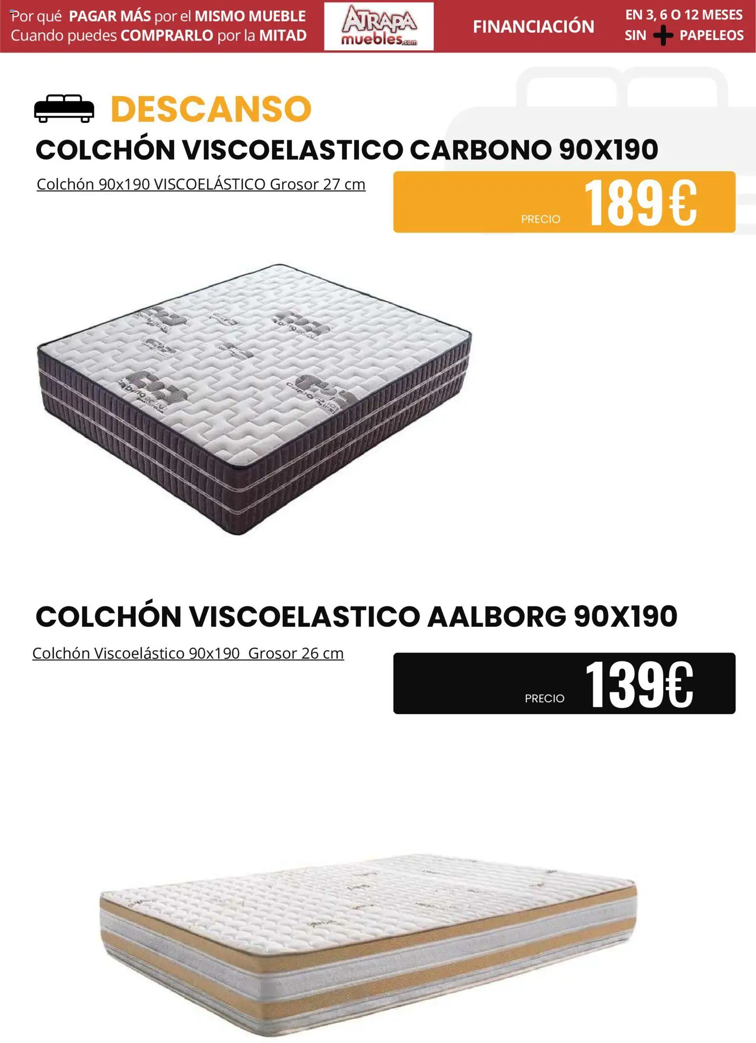 Atrapa Muebles folleto │ válido desde el 01.06.2026 | Página: 9 | Productos: Colchon
