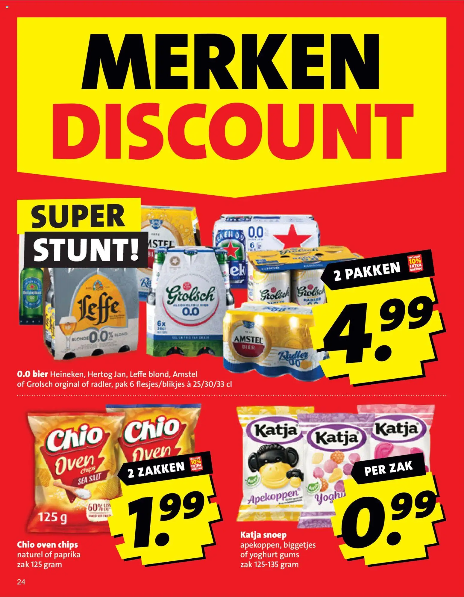 {H1} | Pagina: 24 | Producten: Snoep, Yoghurt, Chips, Zak