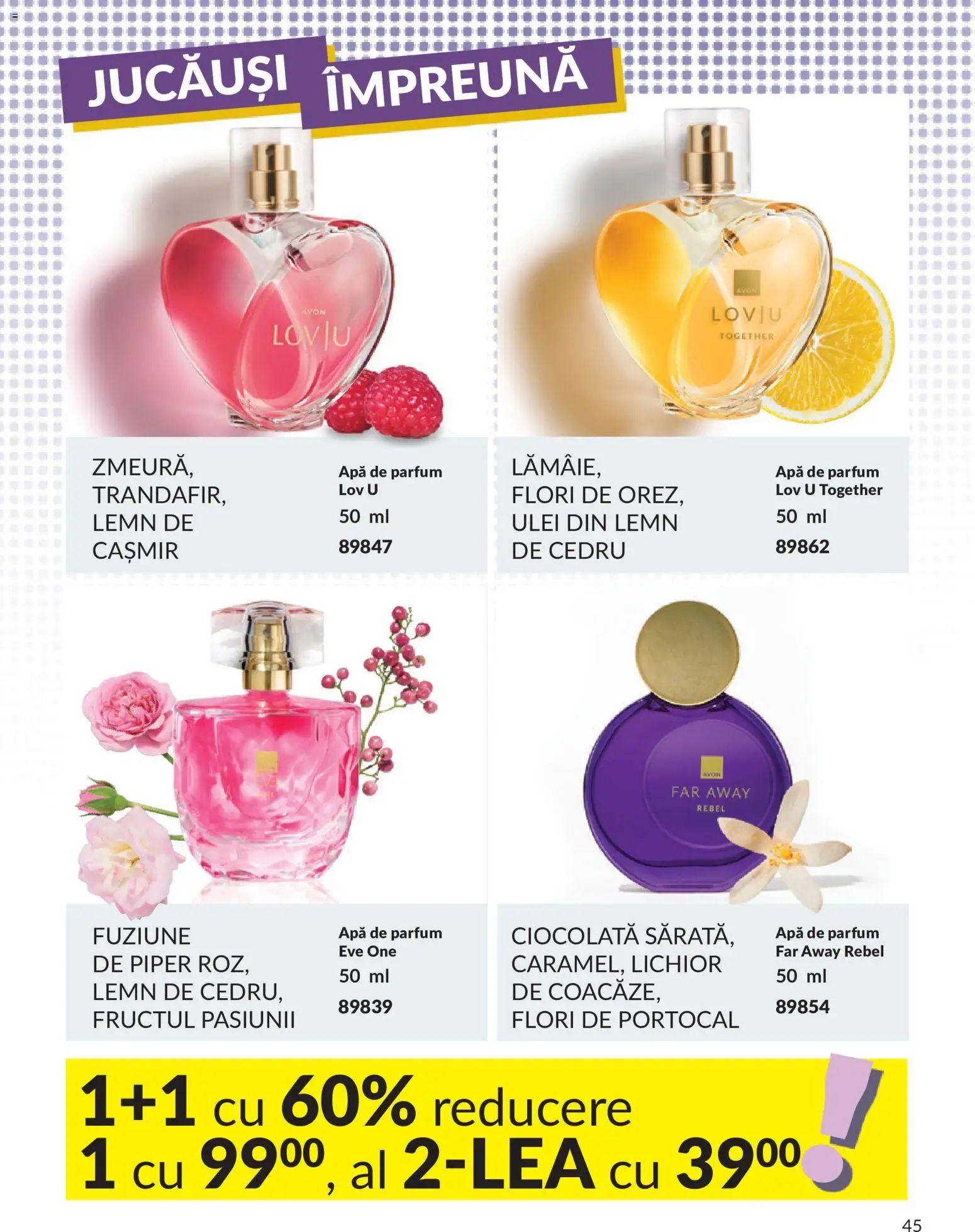 Noul catalog Avon – valabil de la 09.07.2026 | Pagină: 45 | Produse: Apă de parfum, Parfum, Lichior, Piper