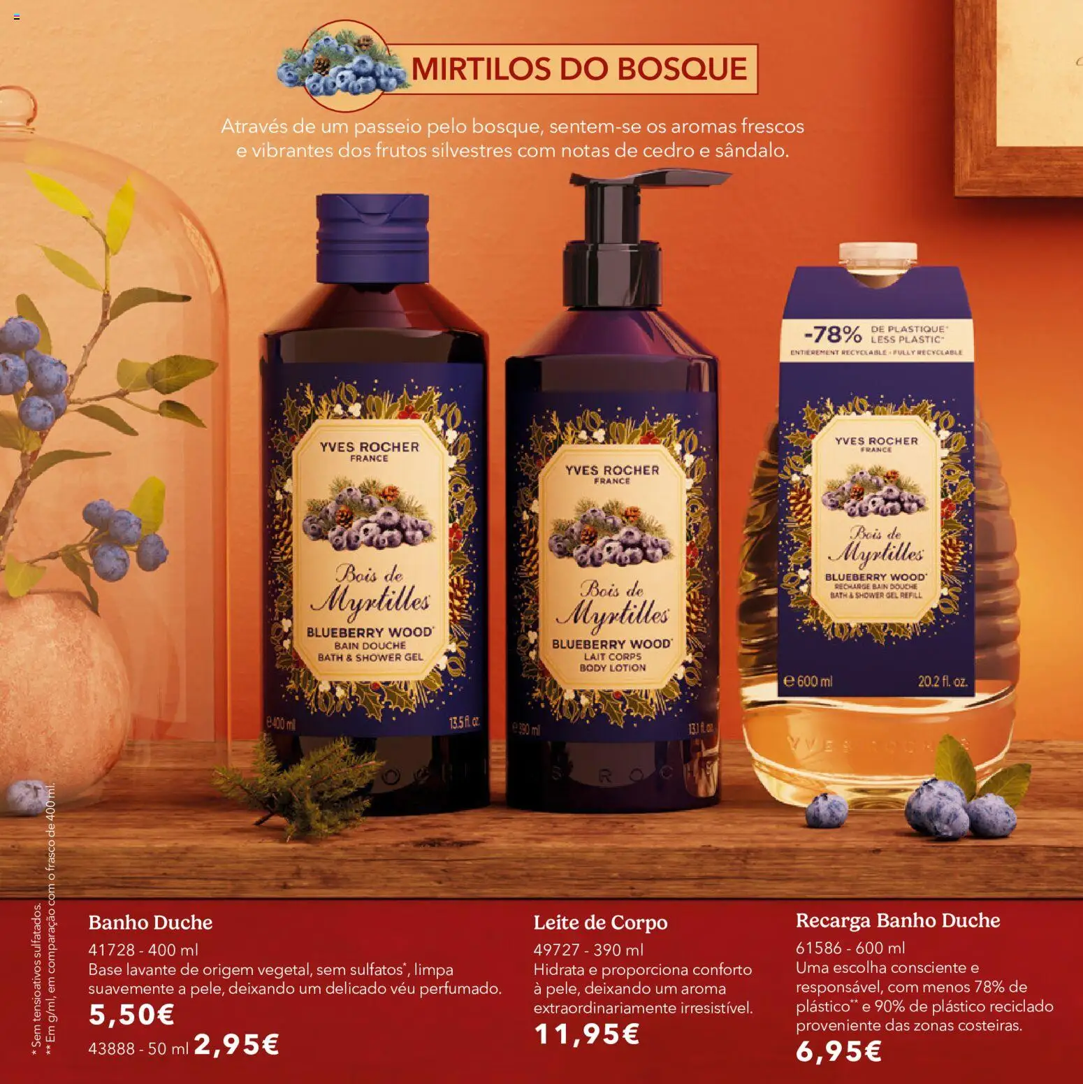 Yves Rocher Catálogo de natal │ válido de 21/10/2026 | Página: 10 | Produtos: Base, Leite, Frutos silvestres, Mirtilos