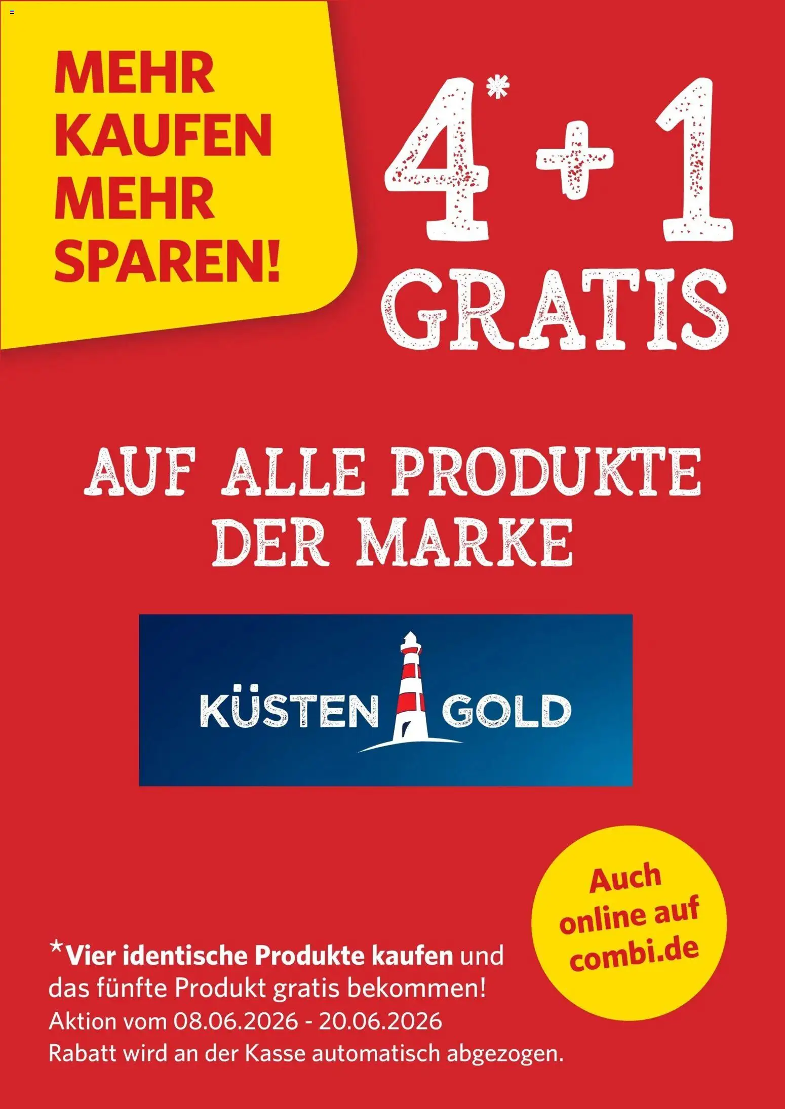 Combi Combi 4+1 Küstengold Aktion – gültig ab 07.06.2026 | Seite: 1