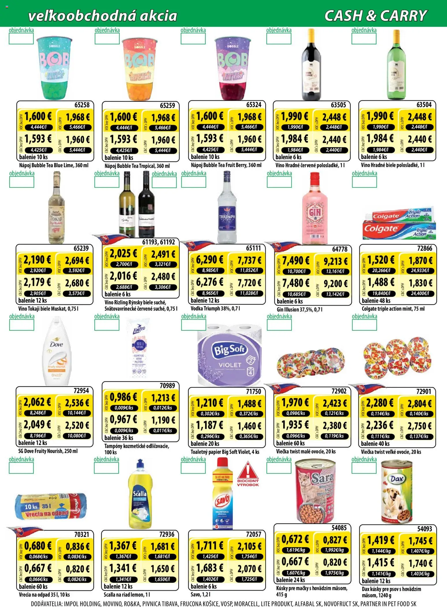 Nové Milk Agro akcie – leták je platný od 22.07.2026 | Strana: 7 | Produkty: Víno, Toaletný papier, Gin, Vodka