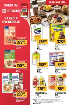 Maxi katalog - pregled Maxi kataloga - važi od 07.05.2026 | Strana: 24 | Proizvode: Masline, Musli, Čokolada, Pašteta