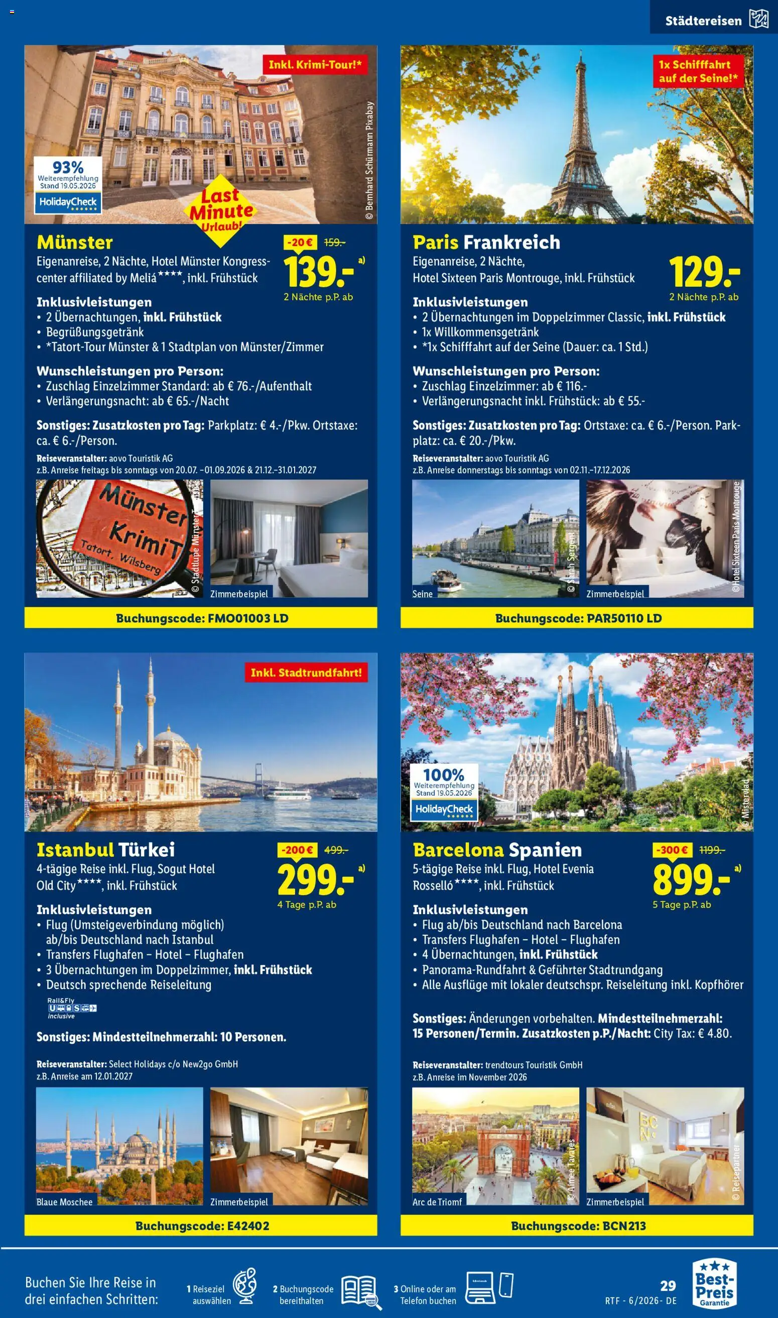 Lidl Reisen Reise-Highlights – gültig ab 13.06.2026 | Seite: 29 | Produkte: Telefon, Kopfhörer