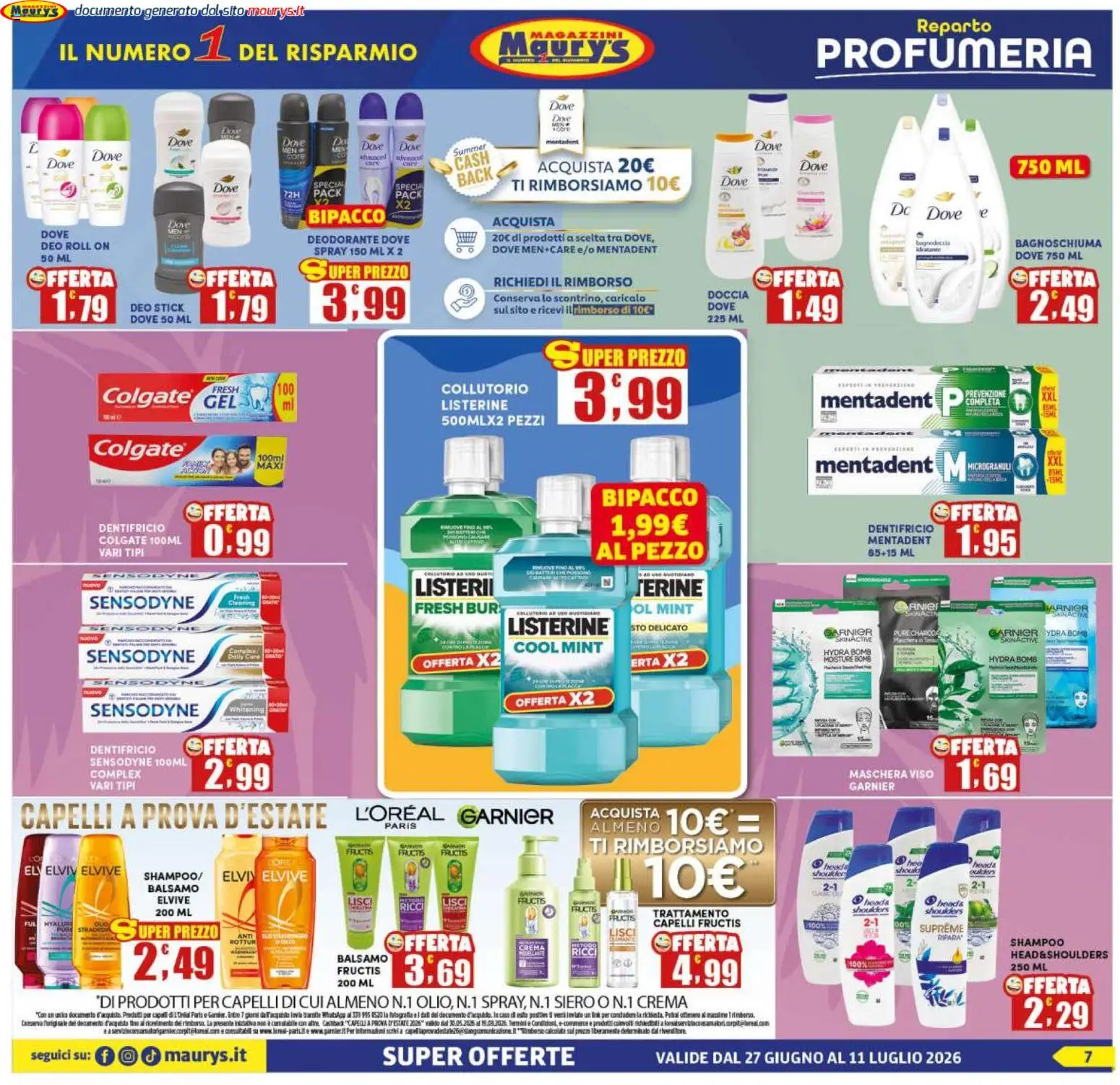Volantino Maury's del 27/06/2026 | Pagina: 7
