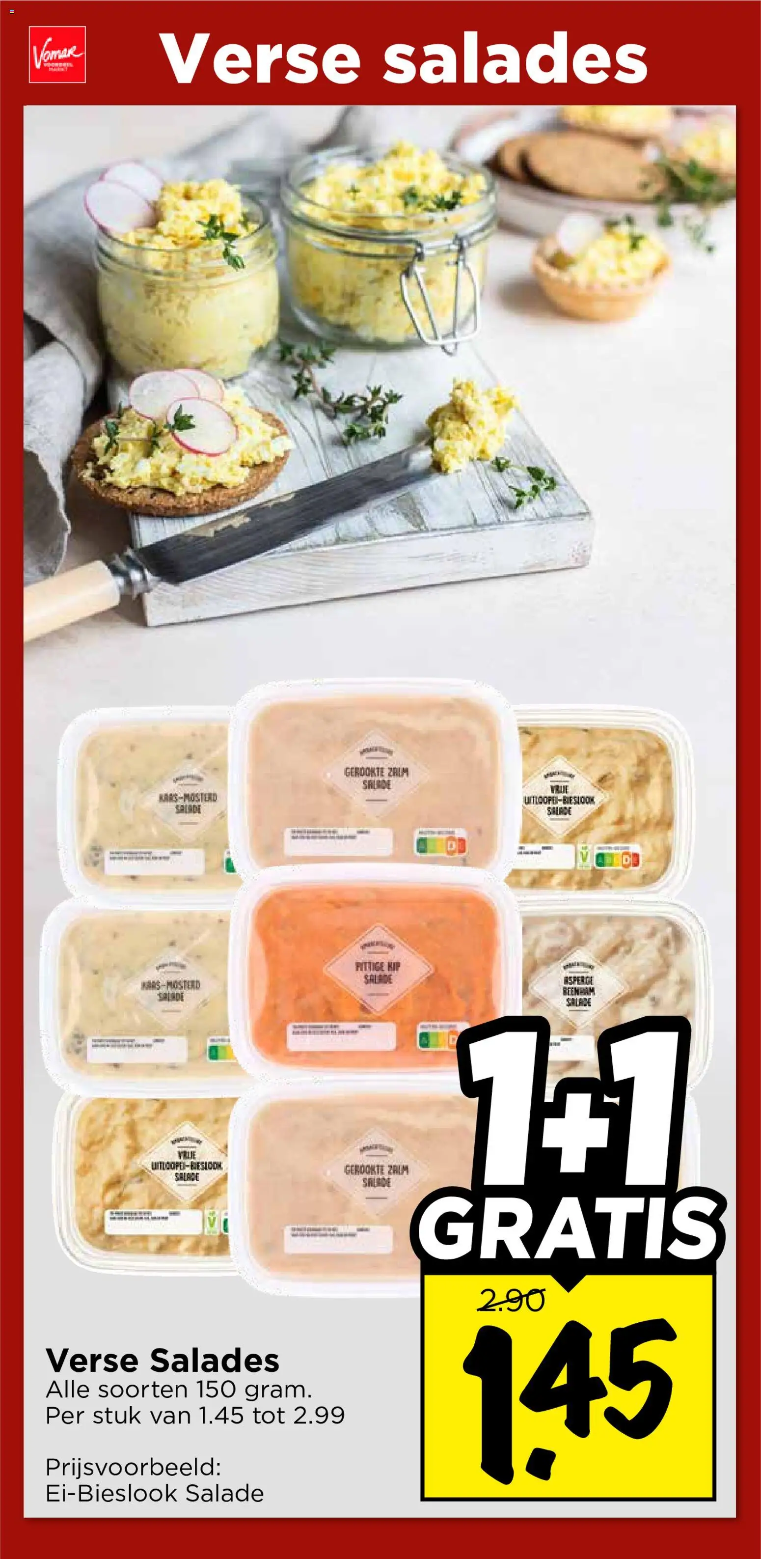 {H1} | Pagina: 20 | Producten: Salade, Mosterd, Gerookte zalm, Kip