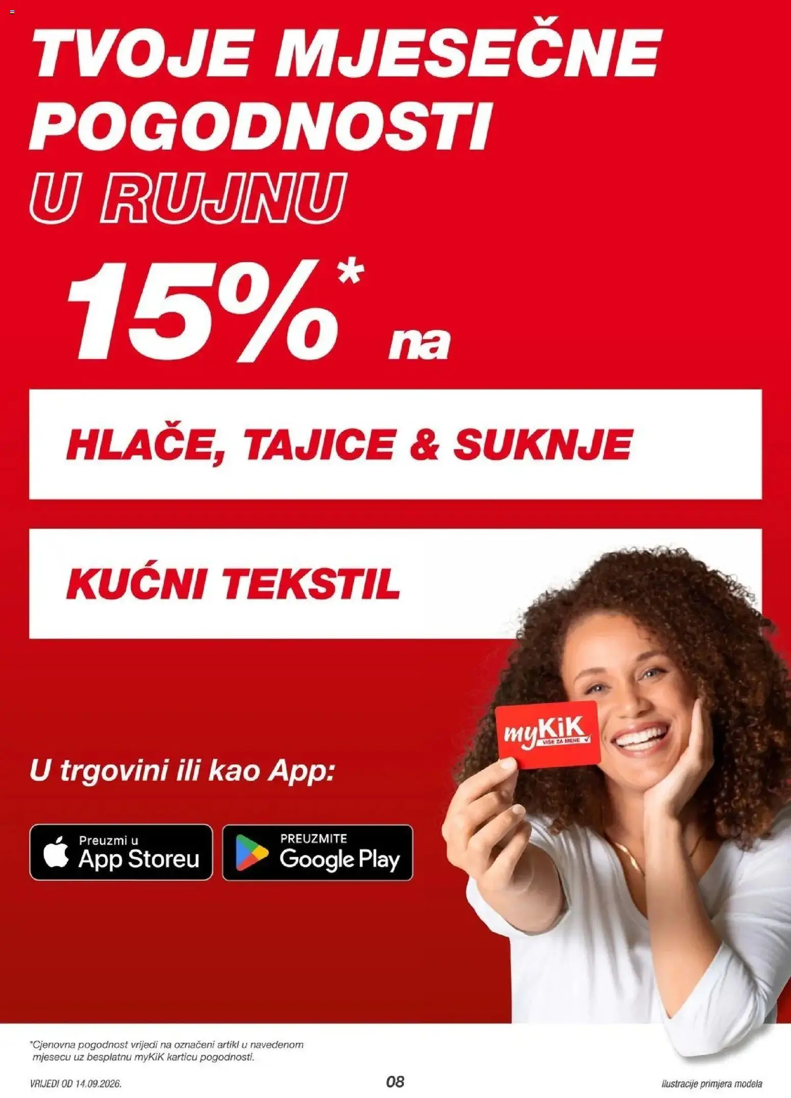 Kik Katalog novi od 11.09.2026 na listanje > letak digitalni | Stranica: 8 | Proizvodi: Suknje, Tajice