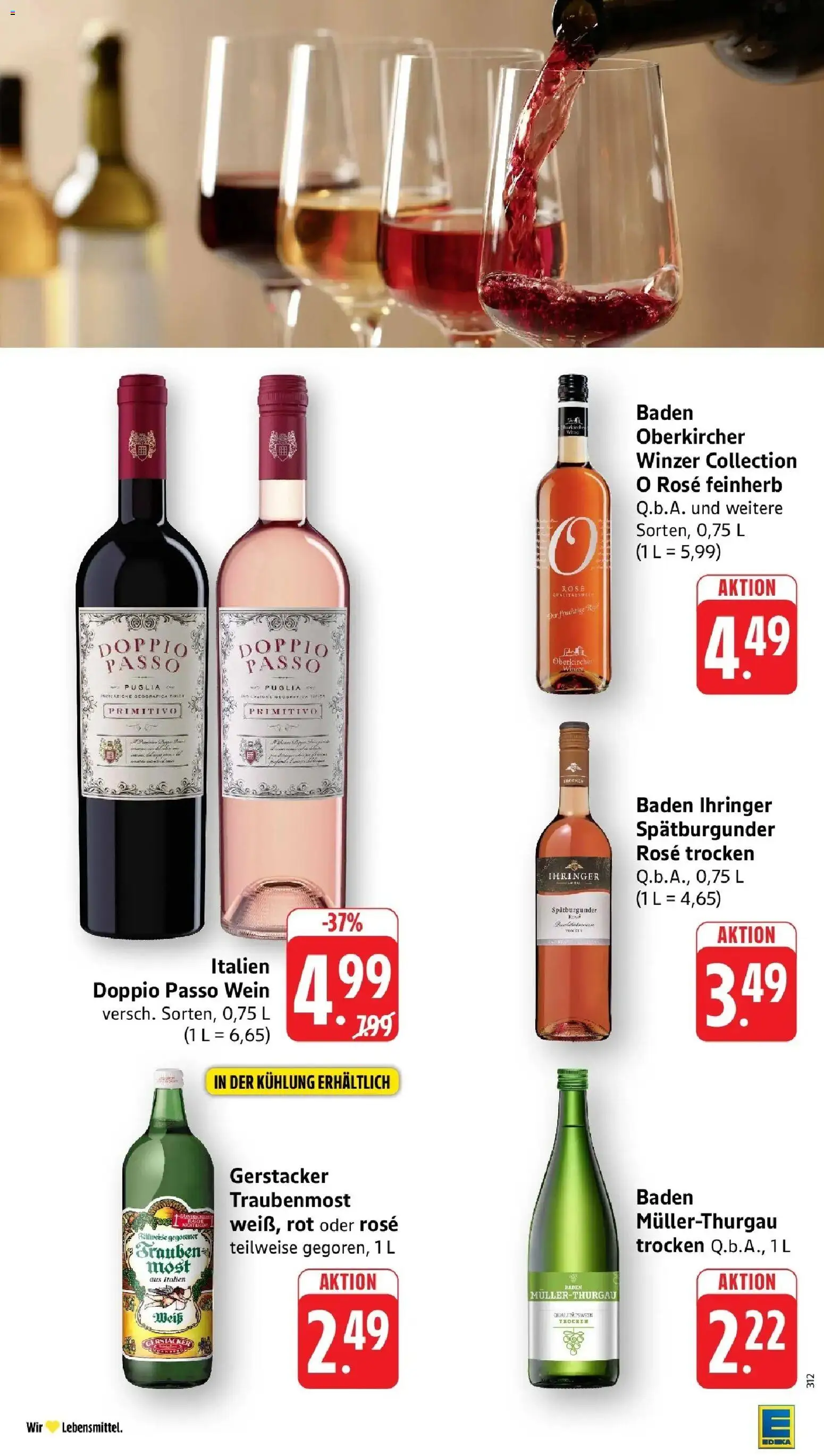 Edeka Prospekt Kehl (ab 17.08.2026) » Angebote Online | Seite: 32 | Produkte: Doppio Passo, Wein