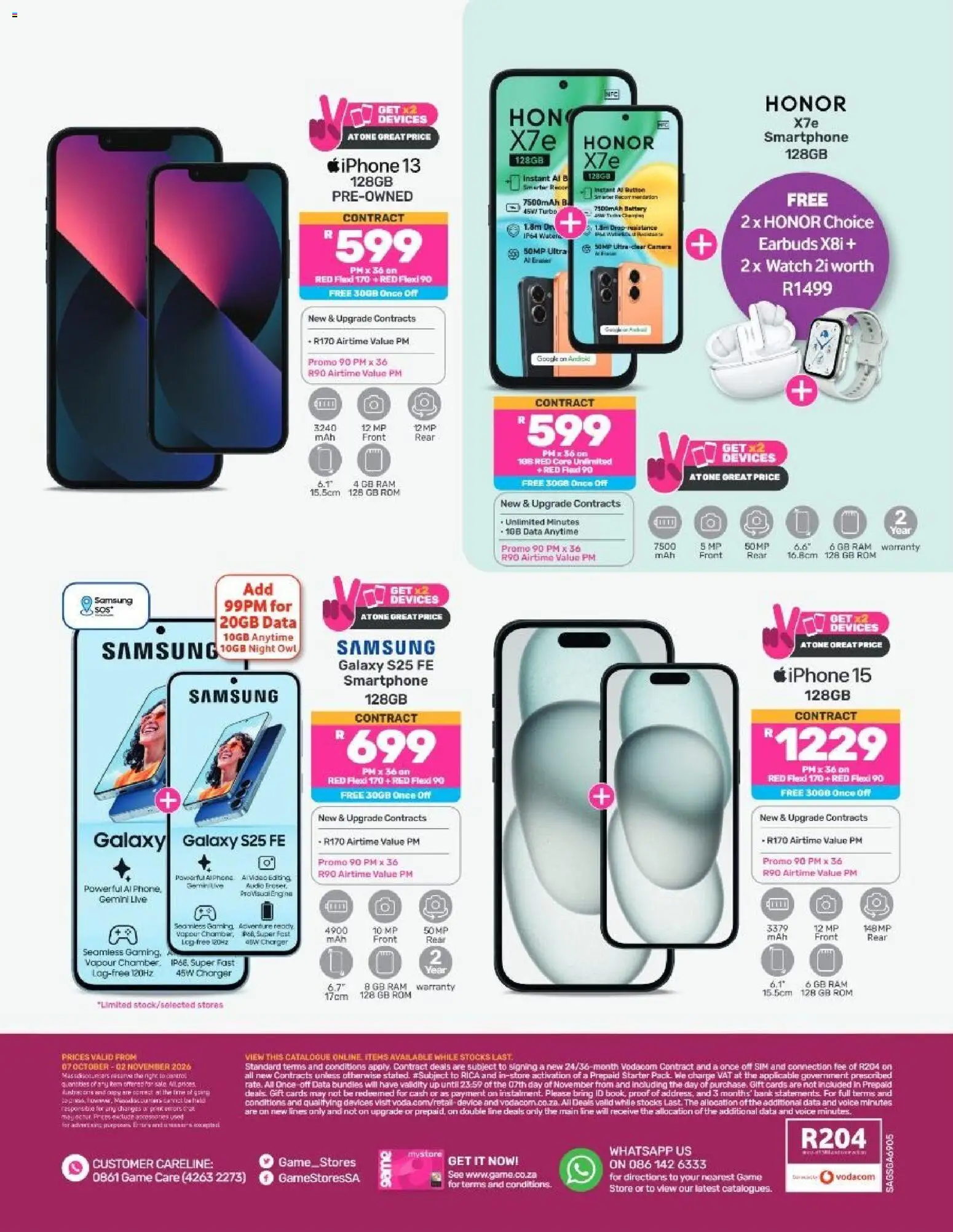 New Game catalogue – valid from 07/10/2026 | Page: 12 | Products: Data, Smartphone, Earbuds, Charger