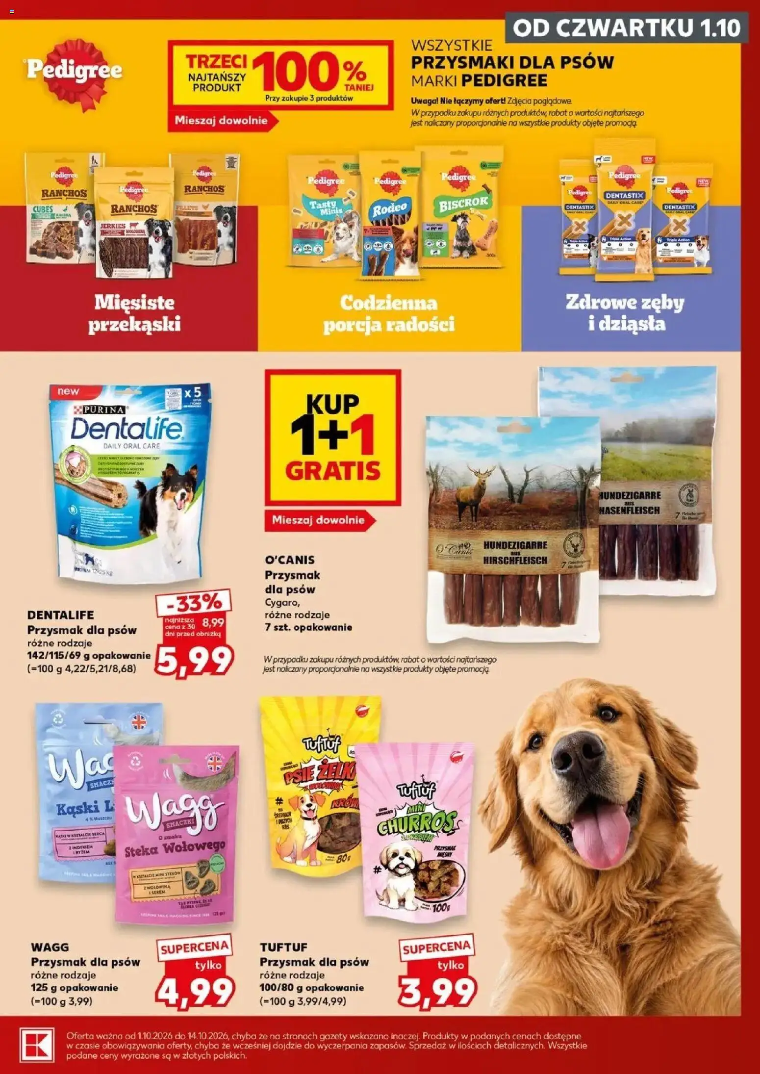 Kaufland gazetka - Zwierzaki od 01.10.2026 - od jutra PDF | Strona: 11 | Produkty: Serem, Przekąski, Gazety, Dentastix