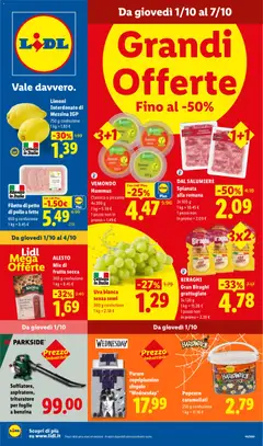 Anteprima del volantino Lidl volantino valido a partire dal 01/10/2026
