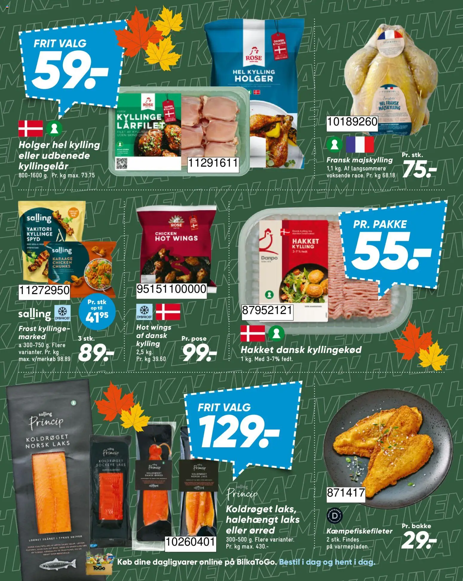 Bilka tilbudsavis – gyldig fra 02/10/2026 | Side: 32 | Produkter: Dagligvarer, Kyllingekød, Ørred, Laks