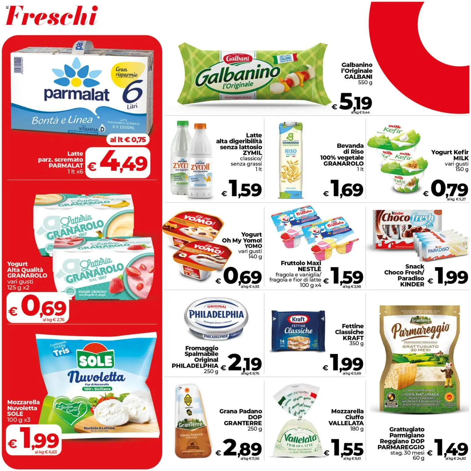 Volantino COOP del 19.05.2026 | Pagina: 8 | Prodotti: Yogurt, Latte, Formaggio, Grana Padano