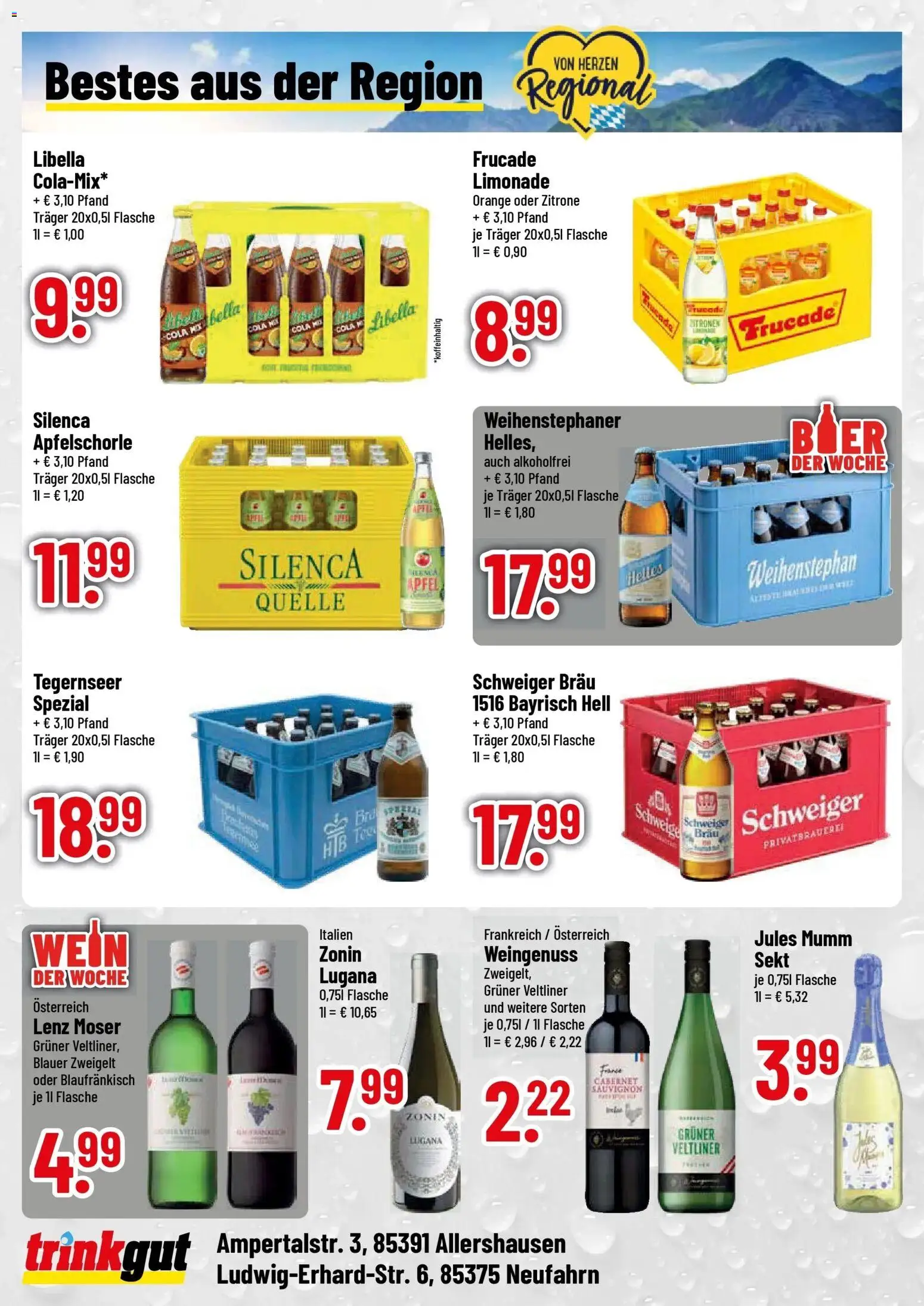 Trinkgut Prospekt Neufahrn (ab 26.10.2026) » Angebote online | Seite: 4 | Produkte: Cola, Sekt, Äpfel, Jules mumm