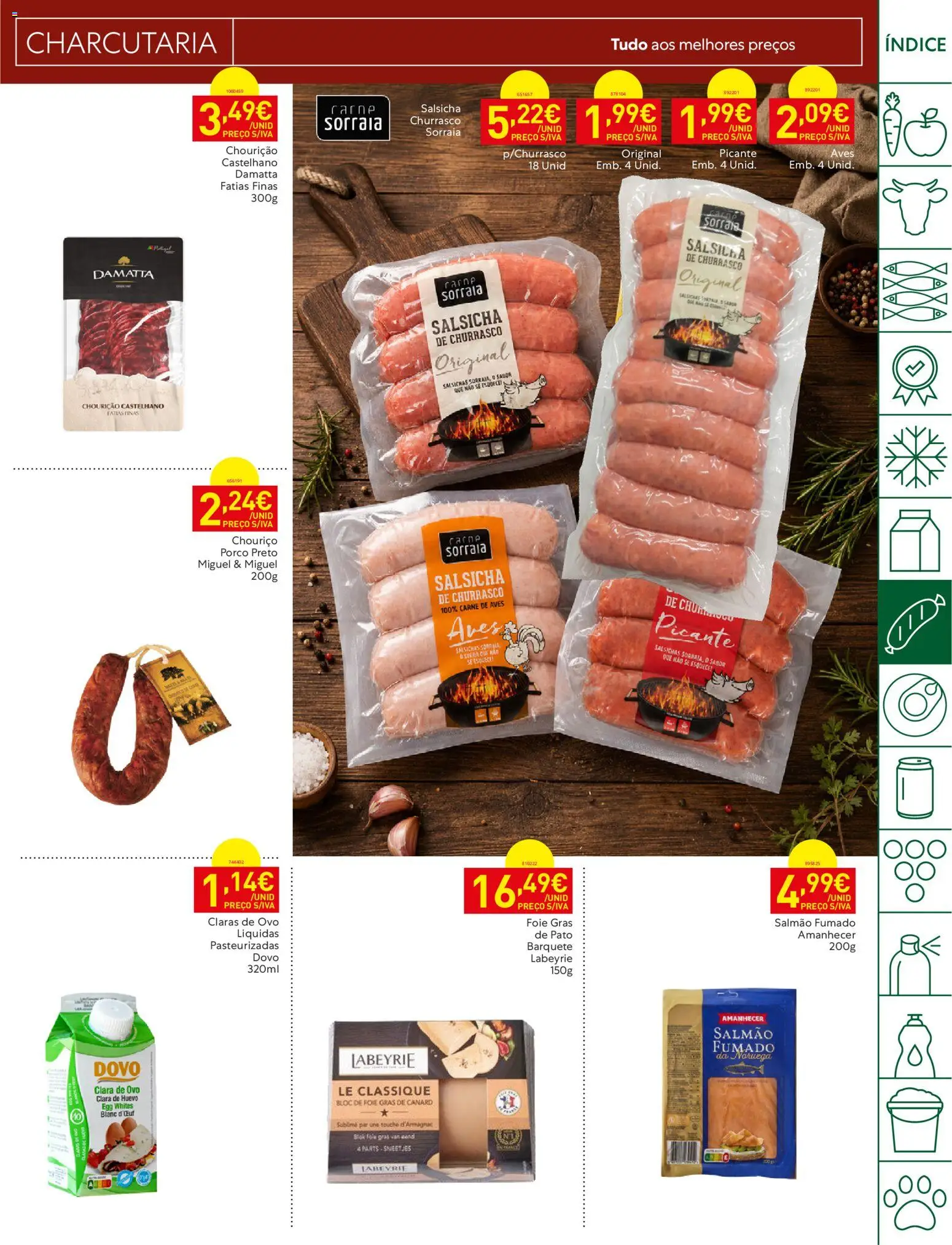 Recheio folheto Madeira │ válido de 18/08/2026 | Página: 13 | Produtos: Salmão, Salsicha, Chouriço, Salsichas