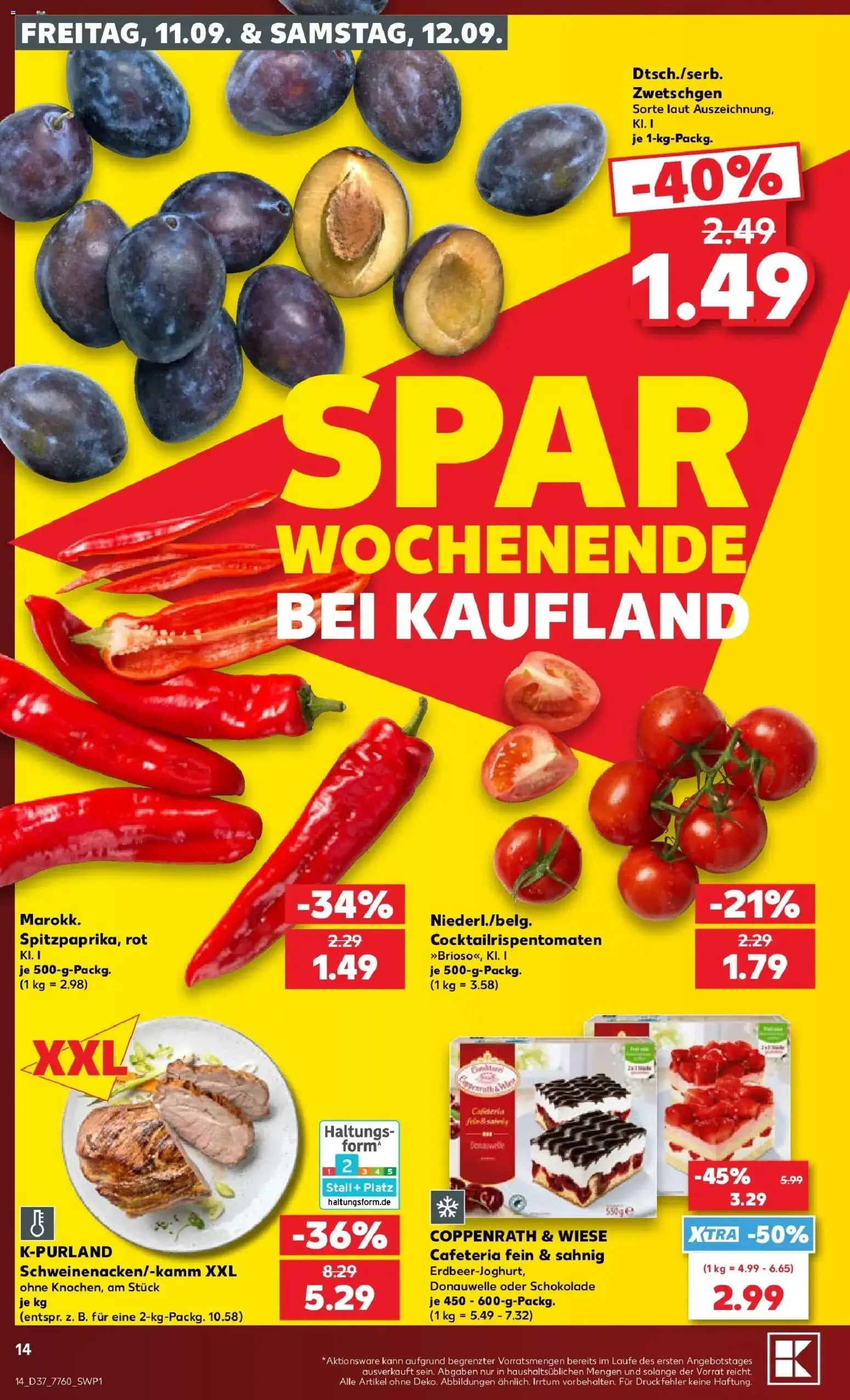 Prospekt Kaufland ab 07.09.2026 » Angebote Online zum Blättern | Seite: 23 | Produkte: Schokolade, Zwetschgen