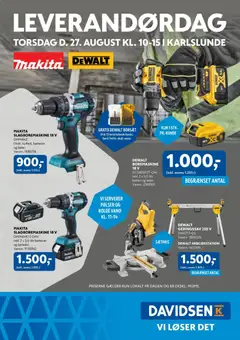 Davidsen - Makita-Dewalt Karlslunde gyldig fra 27/08/2026