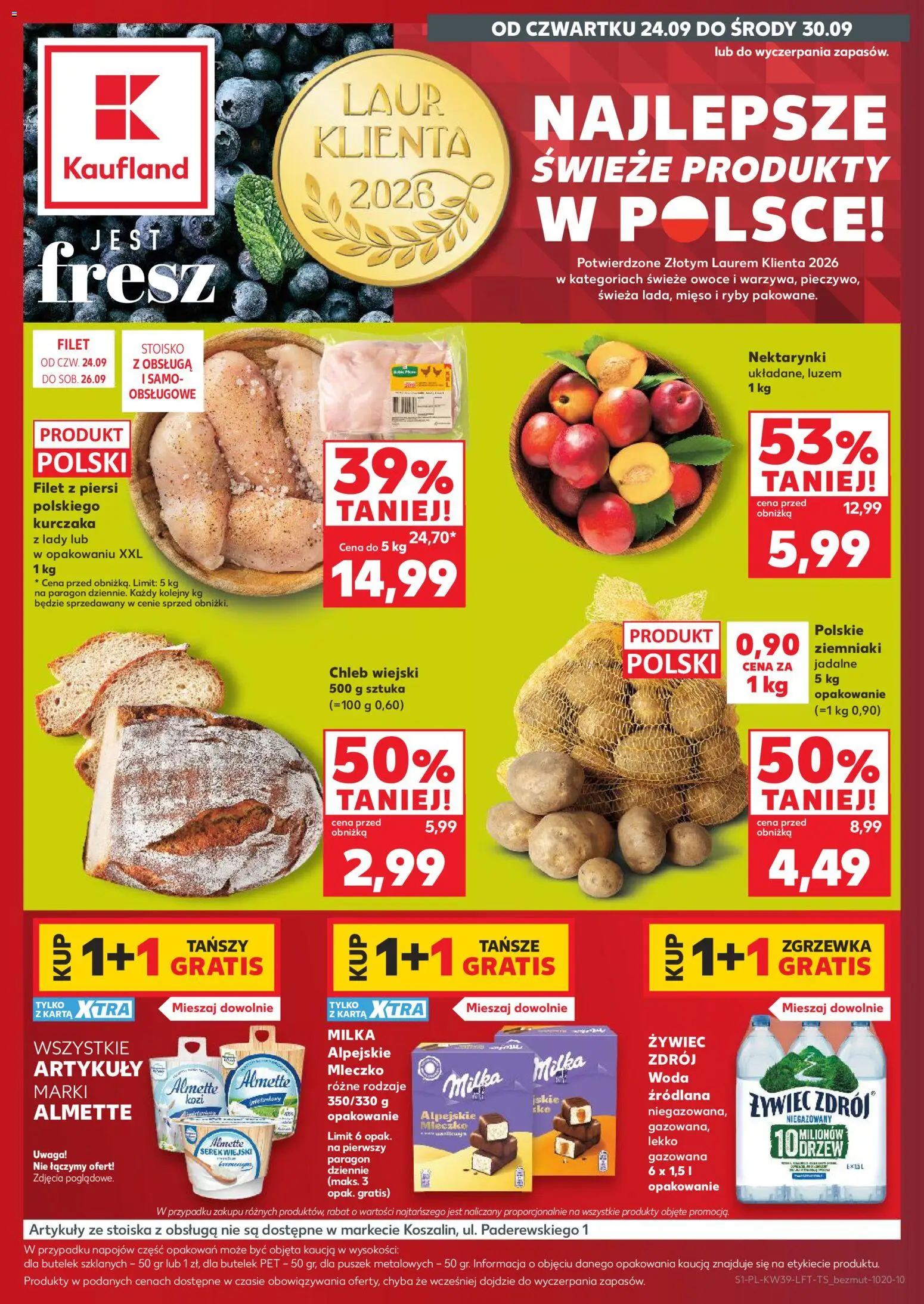 Kaufland gazetka od 24.09.2026 | Strona: 1