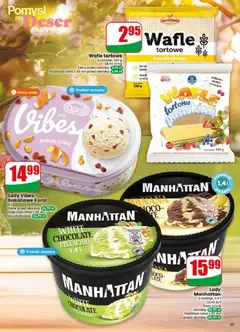Pogląd oferty "Wafle tortowe, 2 rodzaje, 160 g" - ważna od 13.05.2026 | Strona: 35