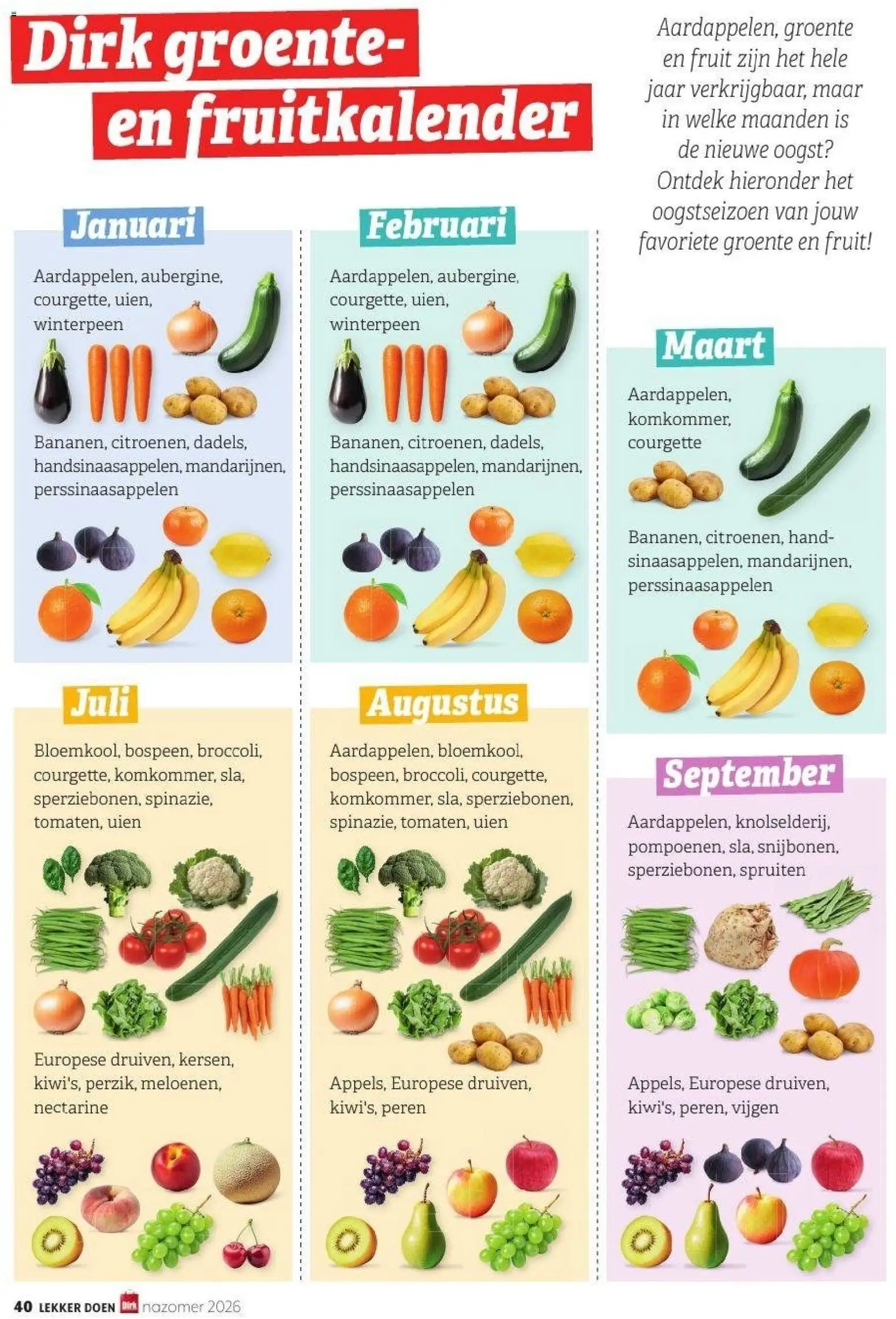 {H1} | Pagina: 40 | Producten: Courgette, Peren, Vijgen, Fruit