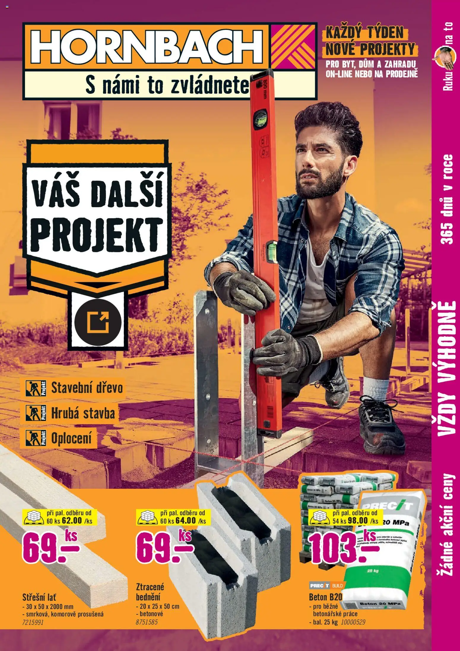 HORNBACH leták - Stavebniny od 26.08.2026 | Strana: 1 | Produkty: Vál