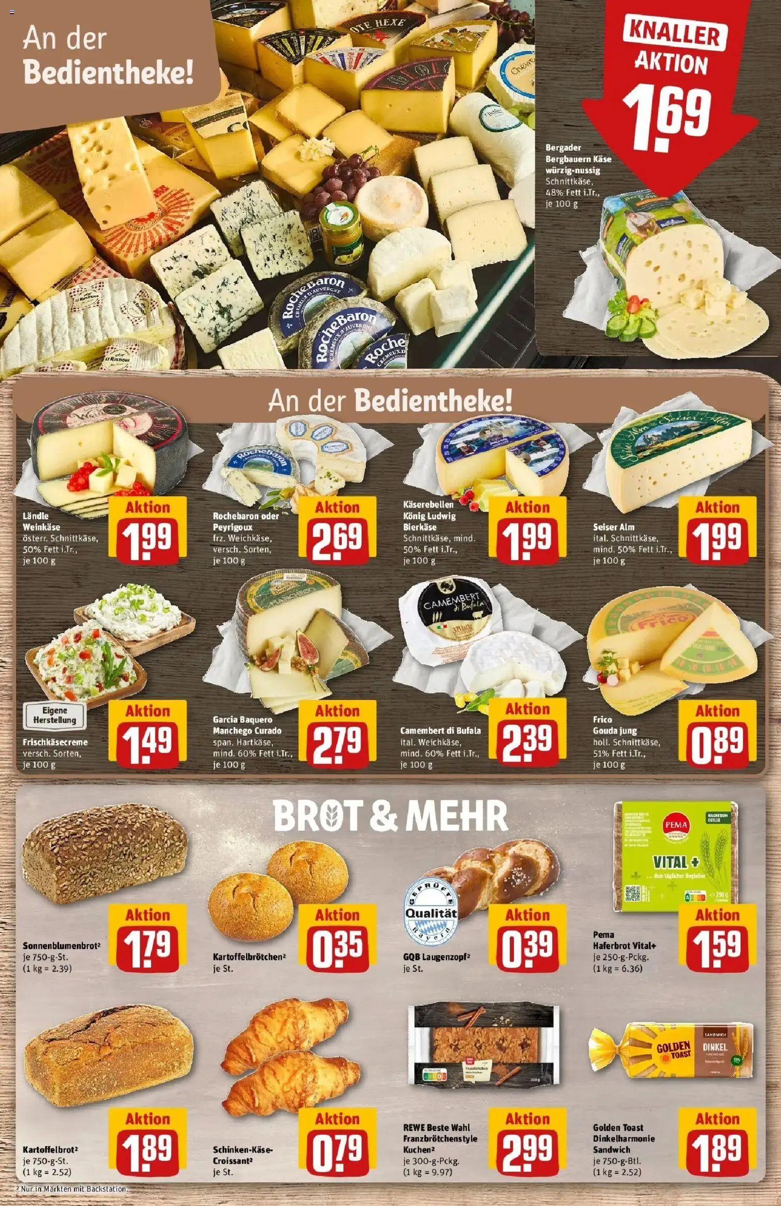 REWE Prospekt ab 21.09.2026 zum Blättern » Angebote | Seite: 17 | Produkte: Käse, Toast, Gouda, Brot