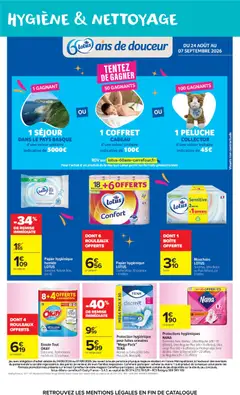 Carrefour Market - Prévisualisation de Carrefour Market Les produits carrefour valide à partir de 25/08/2026 | Page: 48 | Produits: Peluche, Protection hygiénique, Mouchoirs, Hygiène