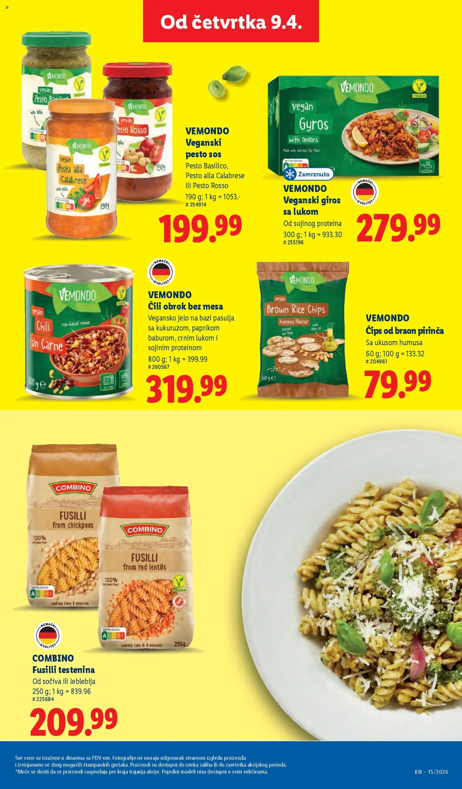 Lidl katalog - važi od 09.04.2026 | Strana: 69 | Proizvode: Čips, Pasta, Hummus, Gyros