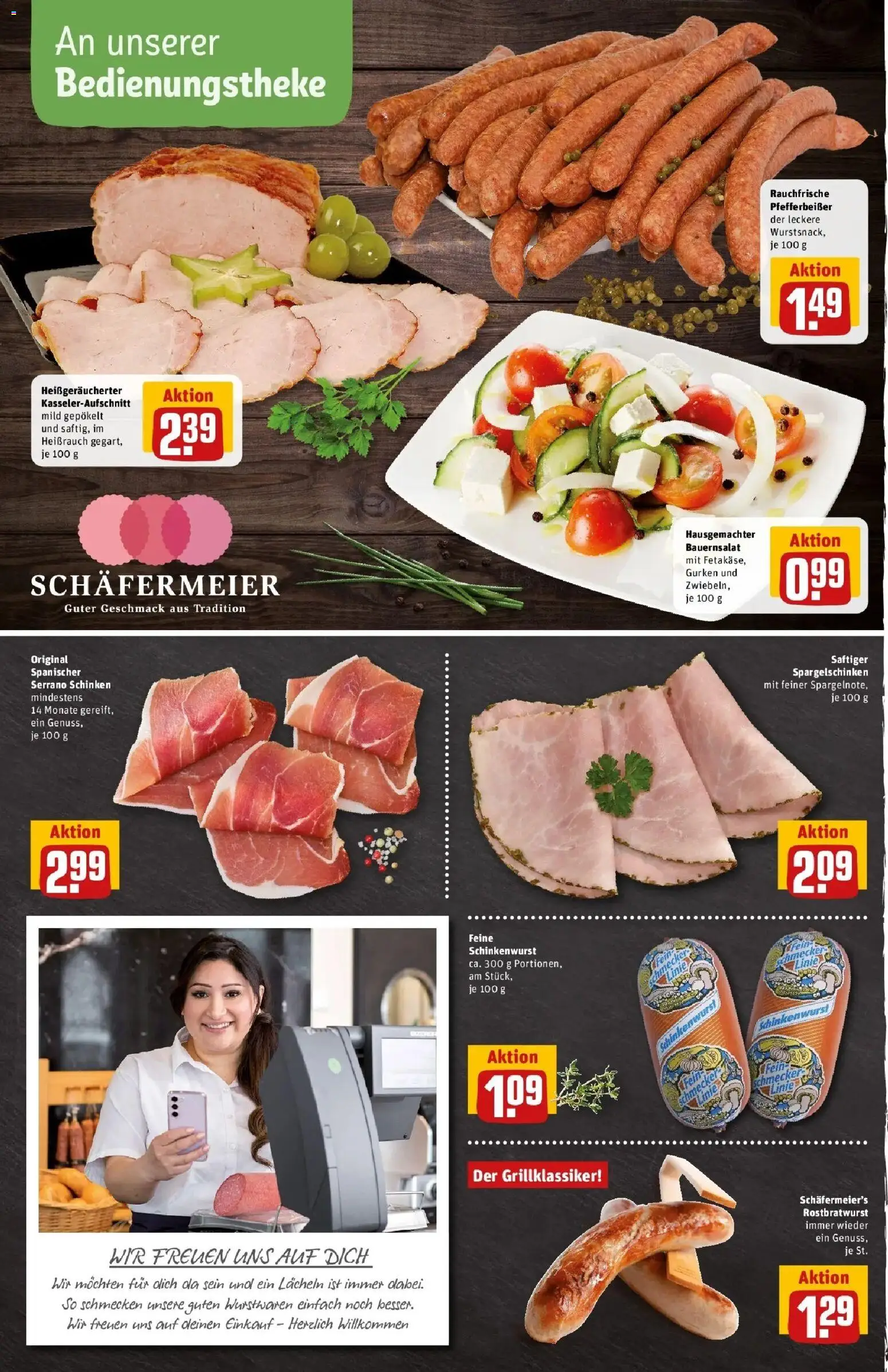 Rewe Prospekt Schloß Holte-Stukenbrock – gültig ab 17.05.2026 | Seite: 8 | Produkte: Serrano schinken, Schinken, Gurken