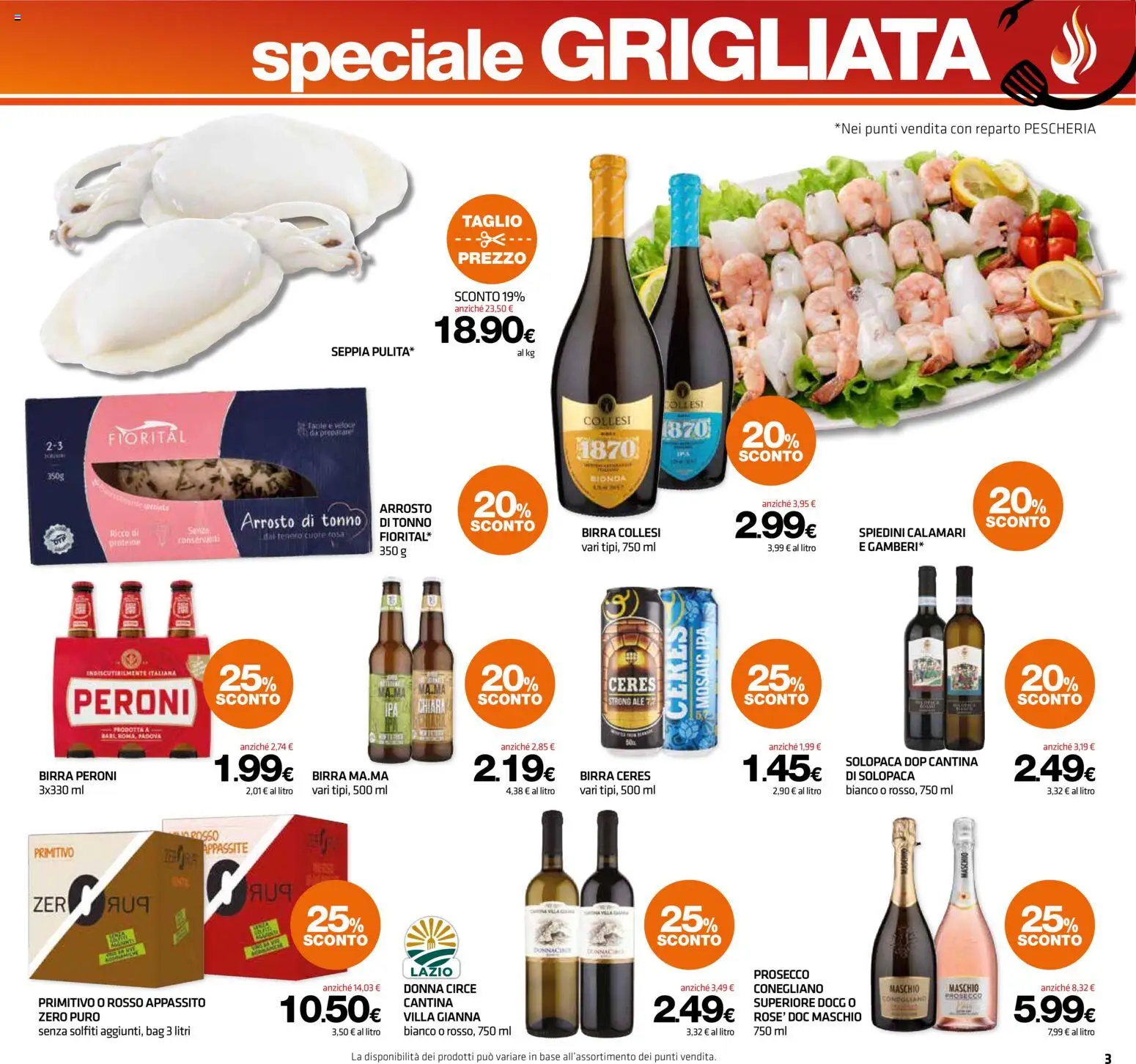 Volantino Superconti del 30/07/2026 | Pagina: 3 | Prodotti: Arrosto, Taglio, Tonno, Spiedini